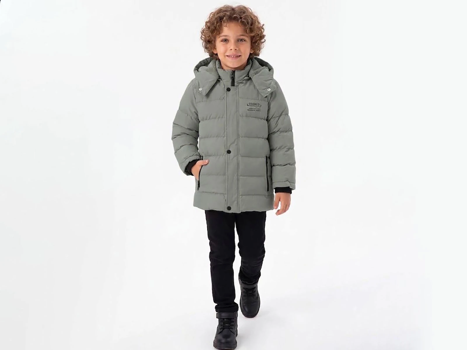 Toptan KEREM TEKSTİL (BOSS) Fermuar Cepli Kapşonlu Erkek Mont  Toptan Bebek Çocuk Giyim - Beniz Kids