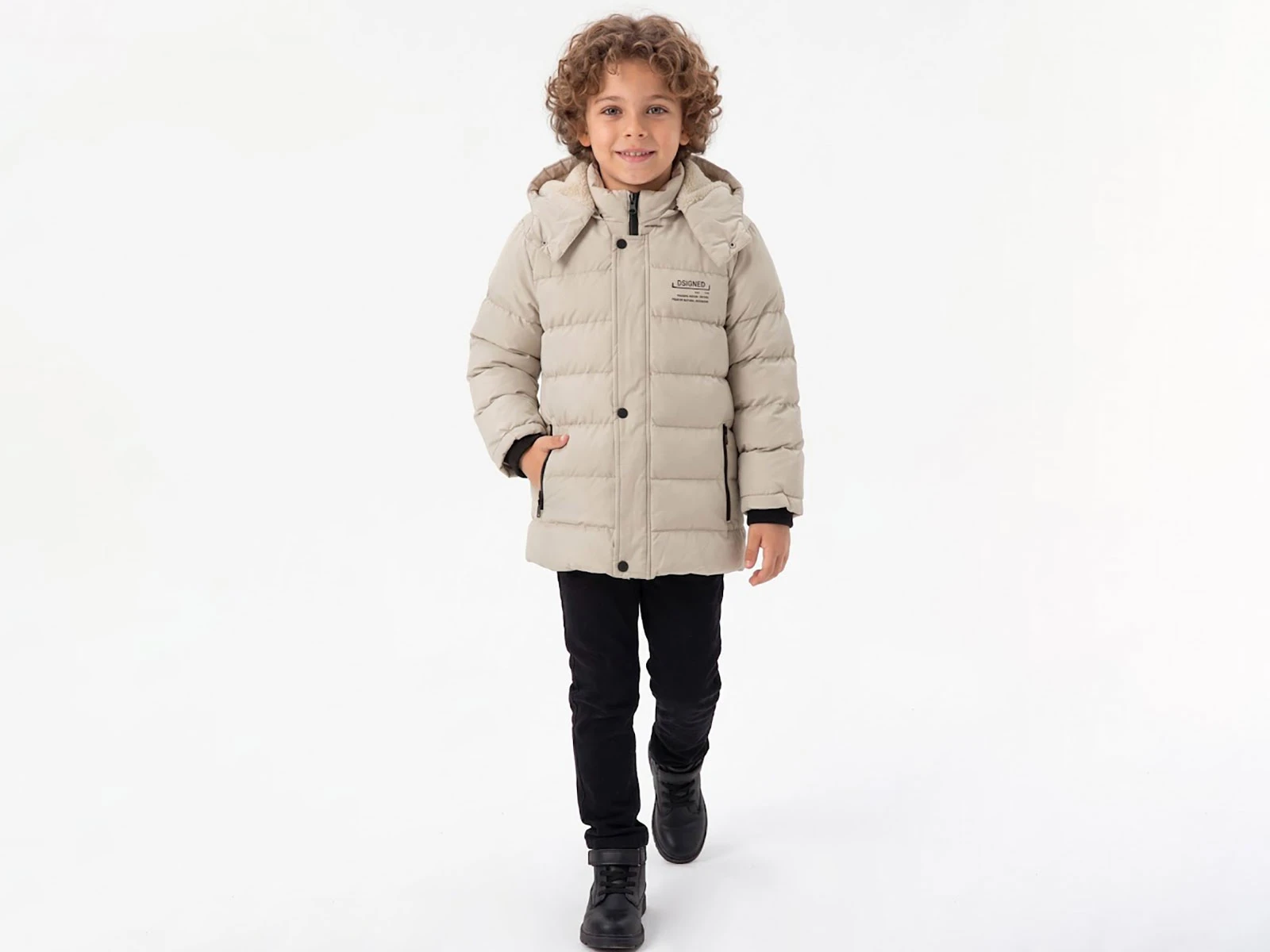 Toptan KEREM TEKSTİL (BOSS) Fermuar Cepli Kapşonlu Erkek Mont  Toptan Bebek Çocuk Giyim - Beniz Kids