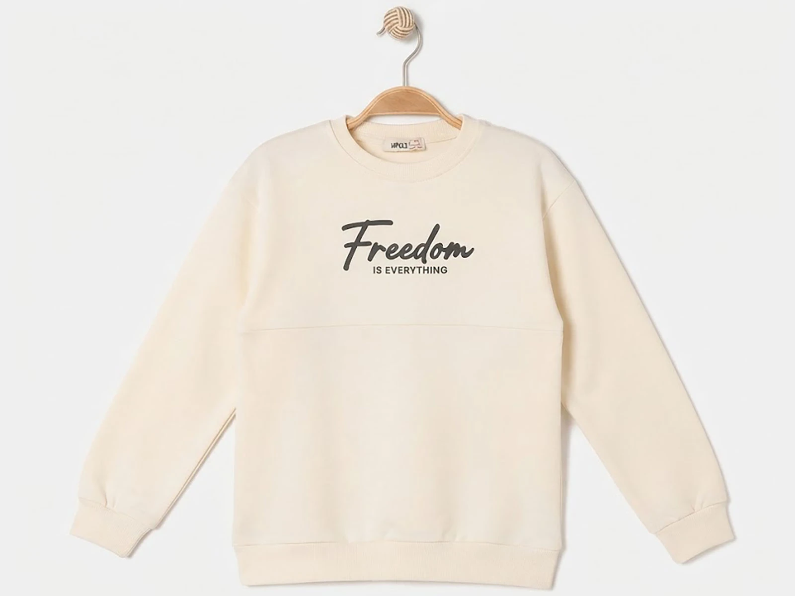 Toptan RUHAT KİDS Freedom Baskılı 3 İp Şardonlu Erkek Sweat  Toptan Bebek Çocuk Giyim - Beniz Kids