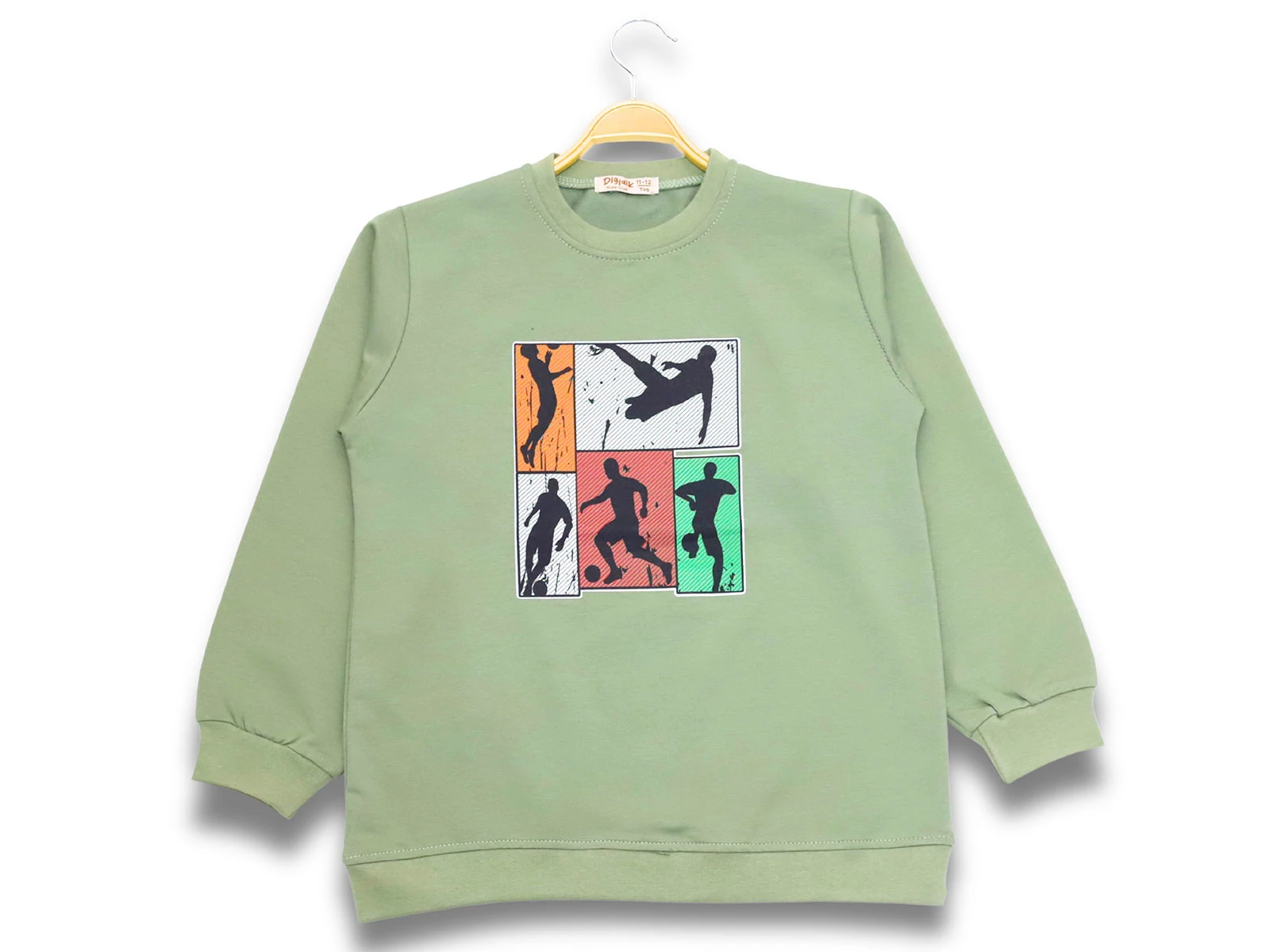 Toptan DIGIDIK KİDS Futbolcu Baskılı 2 İp Erkek Sweat  Toptan Bebek Çocuk Giyim - Beniz Kids