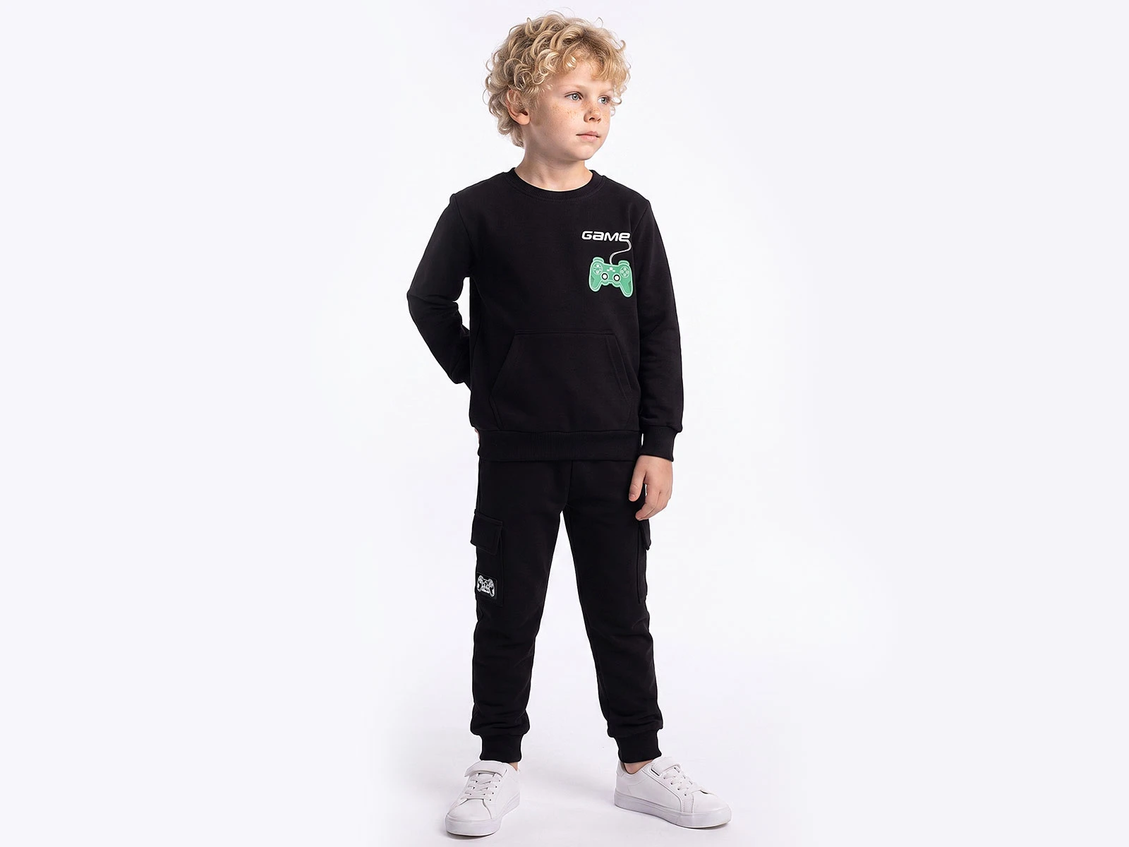 Toptan YAVRUCAK LİFE 2 Game Baskılı Erkek Takım  Toptan Bebek Çocuk Giyim - Beniz Kids