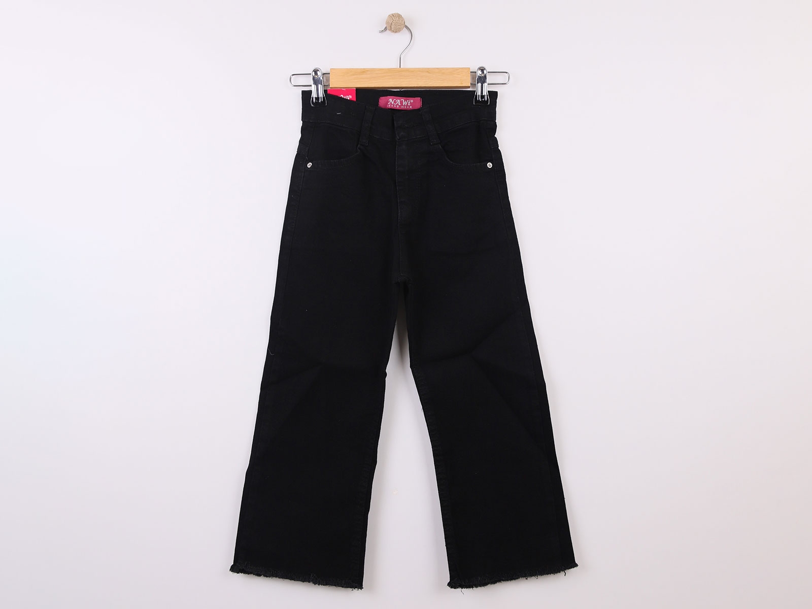 Toptan NAWİ Geniş Paçalı Kız Kot Pantolon Toptan Bebek Çocuk Giyim - Beniz Kids
