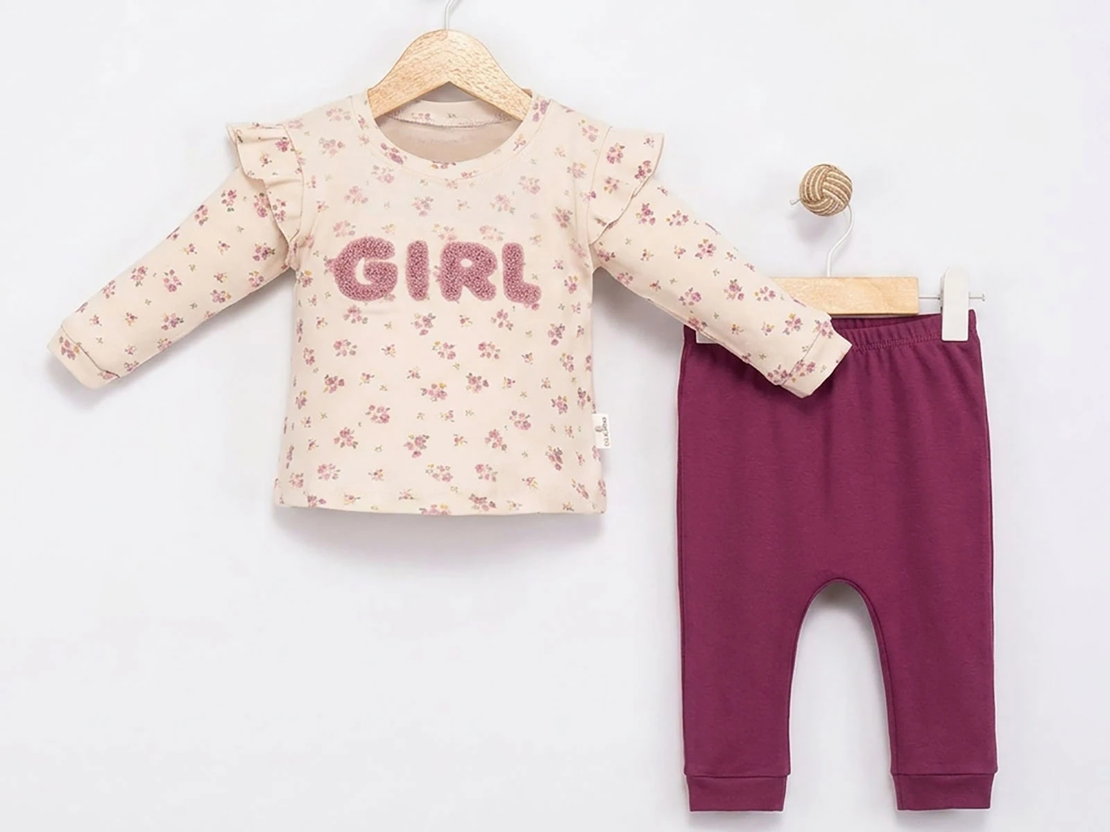 Toptan MİNİMAİ Girl Detay Kız Bebek Takım Toptan Bebek Çocuk Giyim - Beniz Kids