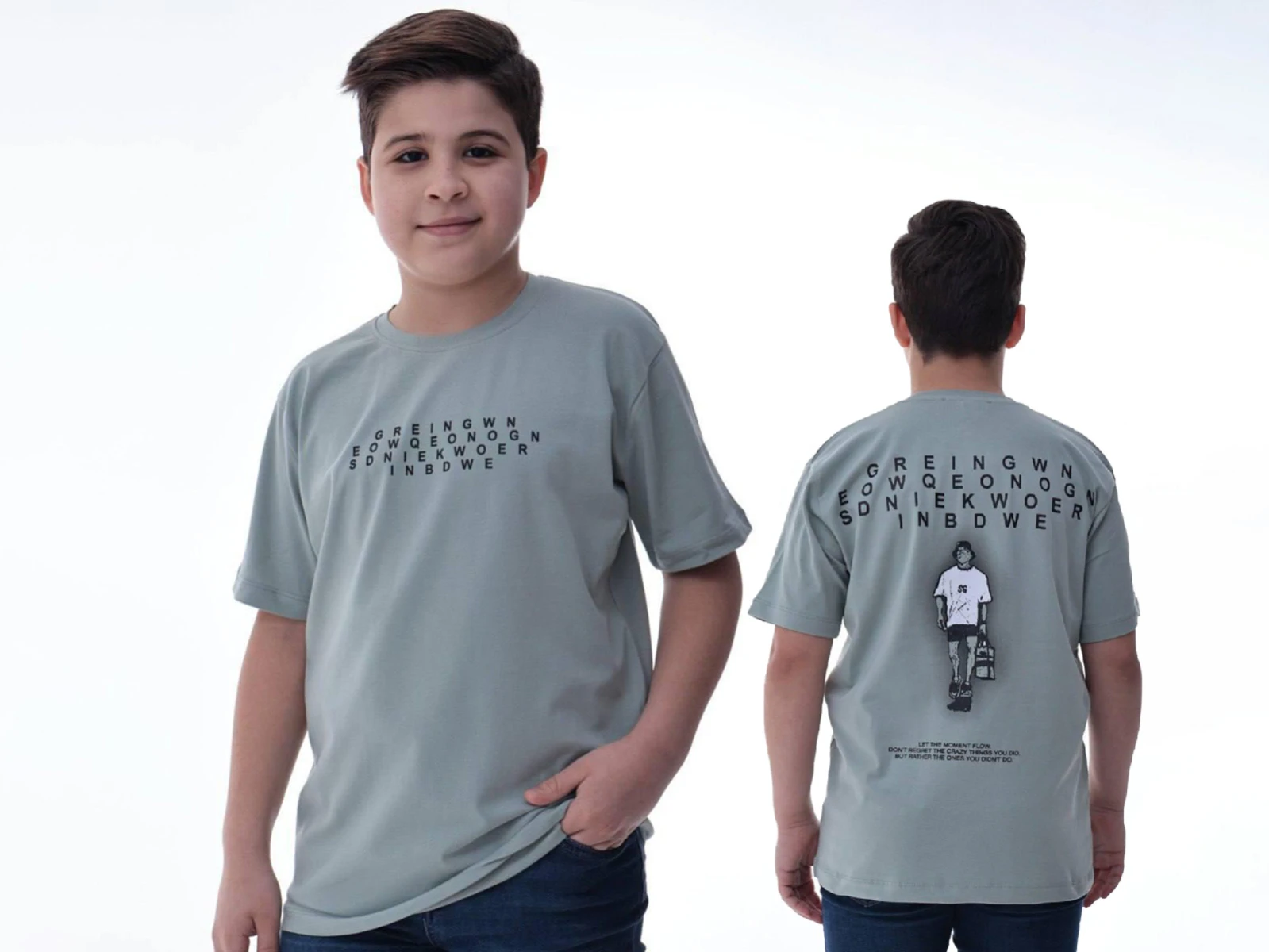 Greingwn Baskılı Erkek Tişört