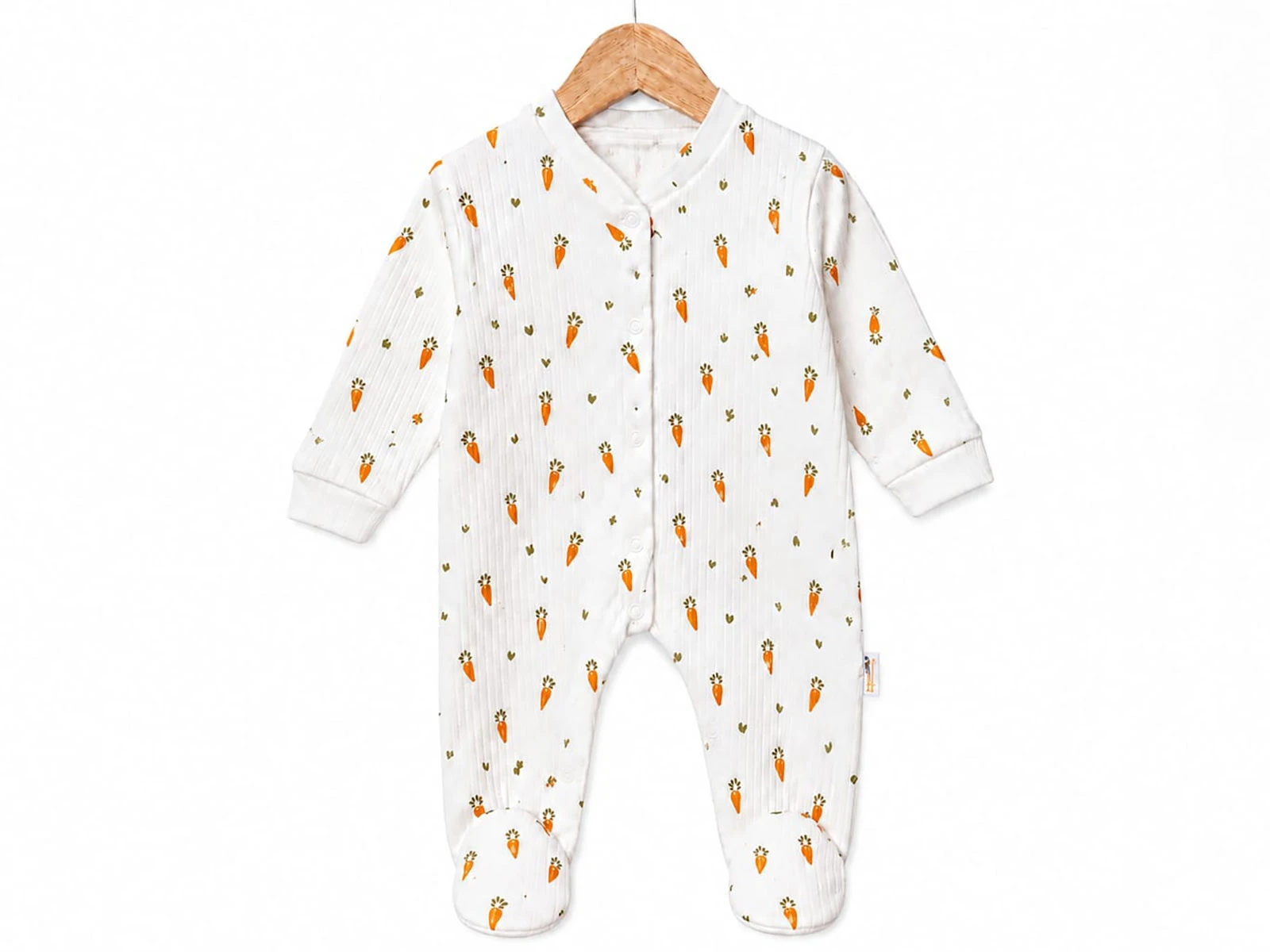 Toptan SÜPERMİNİ  Havuç  Desenli Bebe Tulum Toptan Bebek Çocuk Giyim - Beniz Kids