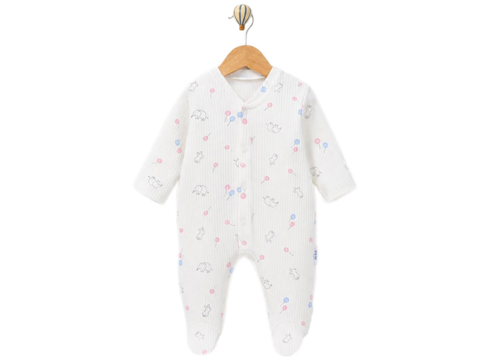 Toptan SÜPERMİNİ  Hayvan Desenli Erkek Bebe Tulum Toptan Bebek Çocuk Giyim - Beniz Kids