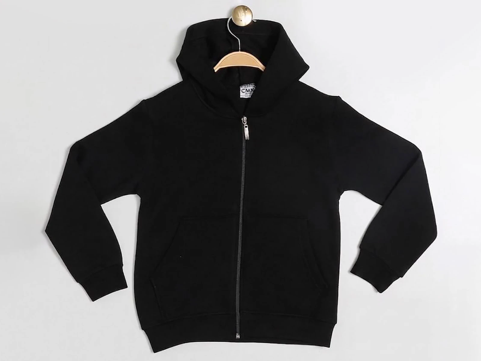 Toptan CMK Kanguru Cepli Şapkalı 3 İp Şardonlu Unisex Okul Hırka  Toptan Bebek Çocuk Giyim - Beniz Kids