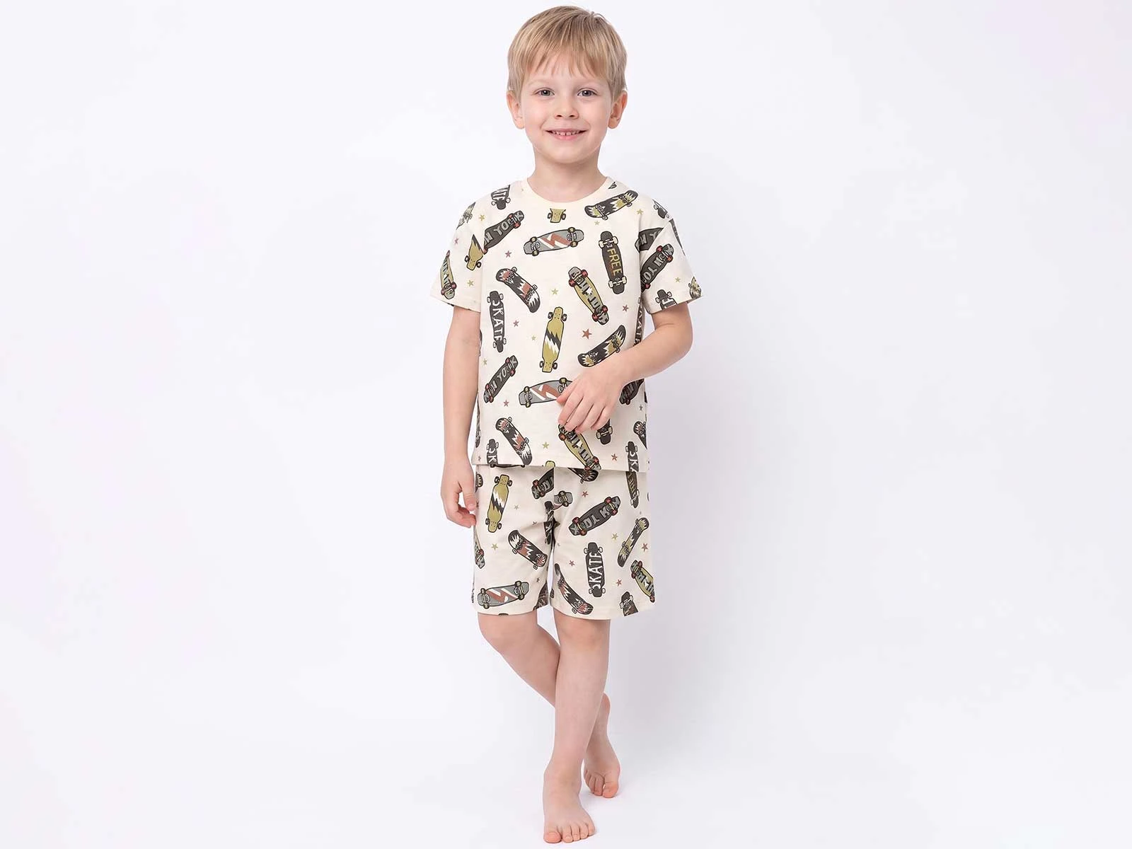 Kaykay Desenli Erkek Pijama Takım 