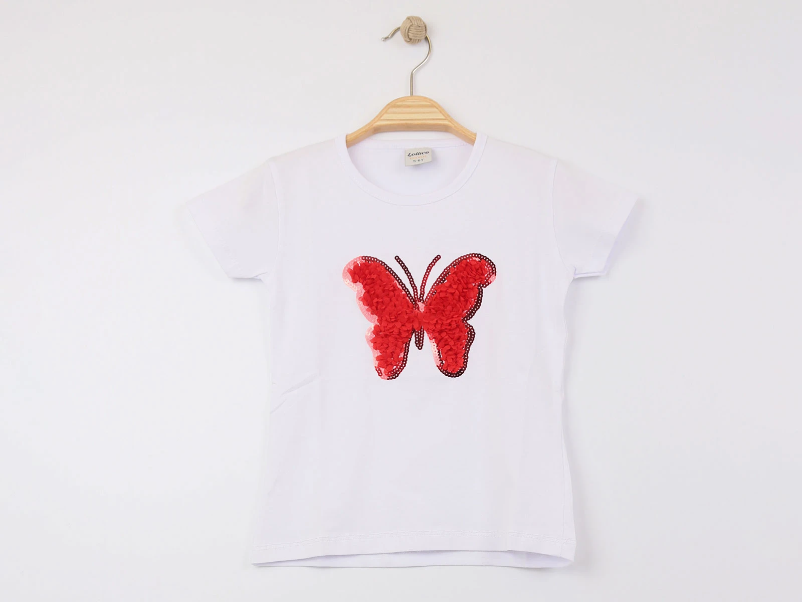Kelebek Nakışlı Unisex Tişört