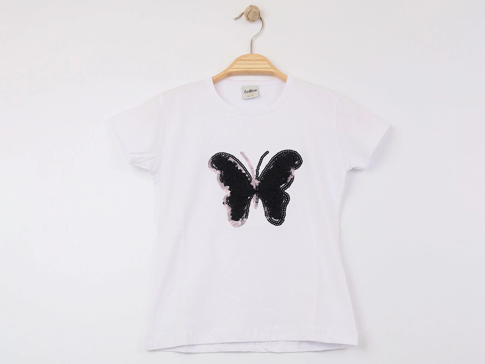 Kelebek Nakışlı Unisex Tişört