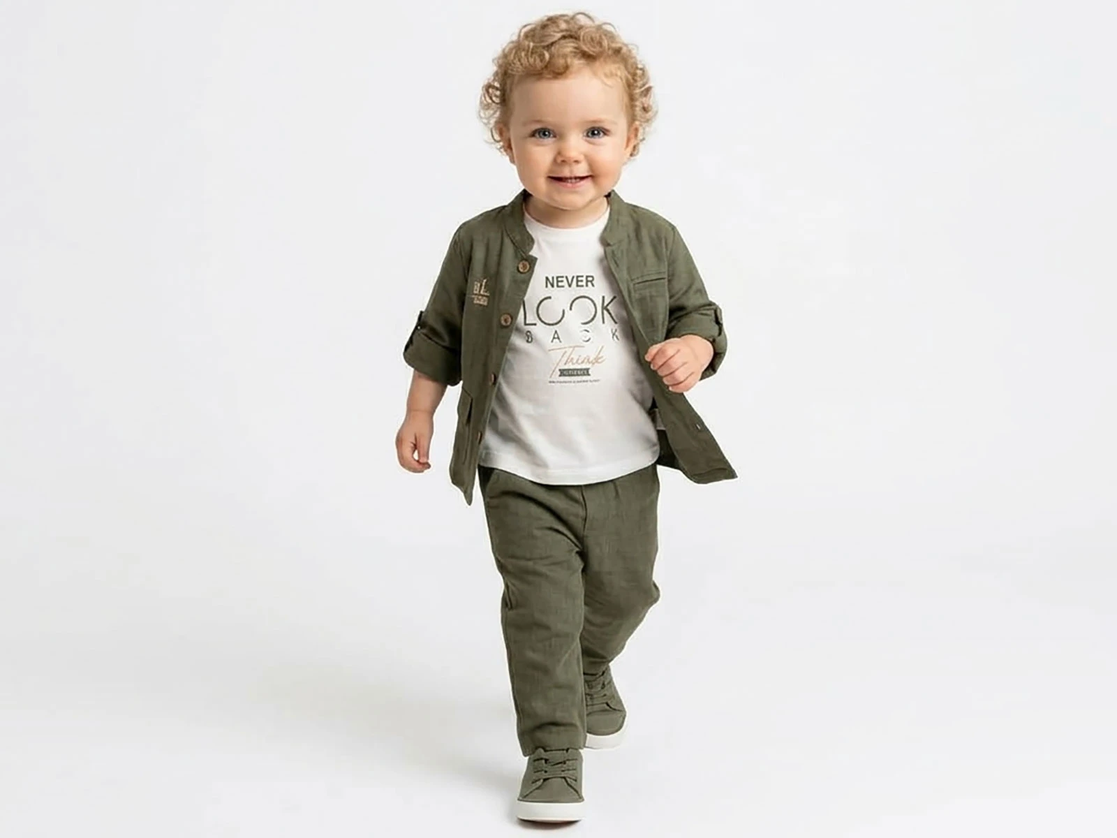 Toptan JUNİOR CLASS Keten 3'lü Erkek Takım Toptan Bebek Çocuk Giyim - Beniz Kids