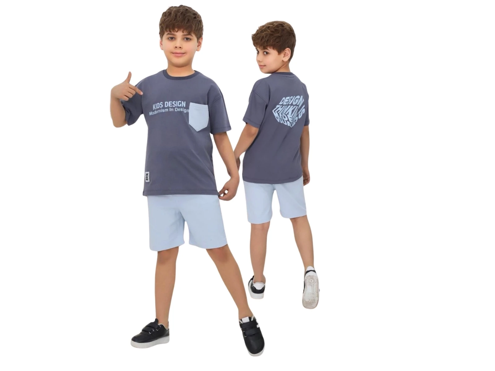 Kids Design Baskılı Erkek Takım