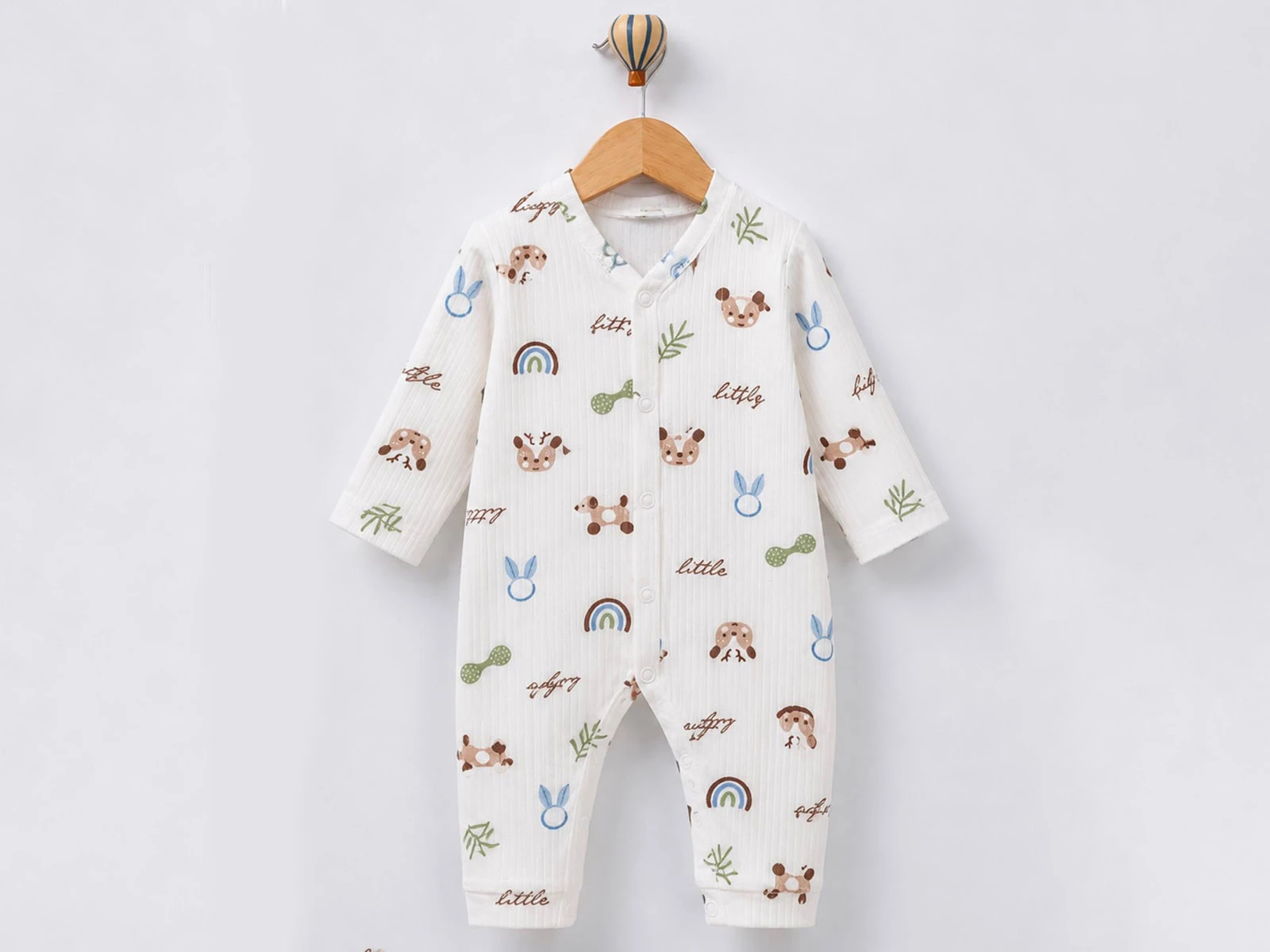 Toptan SÜPERMİNİ Köpek Baskılı Bebek Tulum Toptan Bebek Çocuk Giyim - Beniz Kids