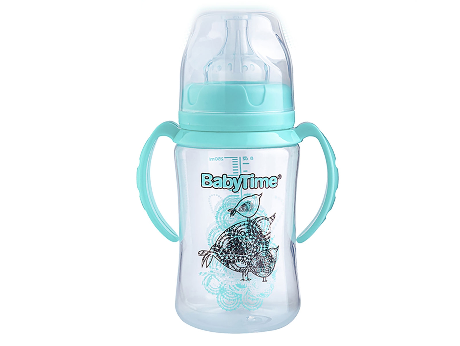Kulplu Geniş Ağızlı PP Biberon 250ml