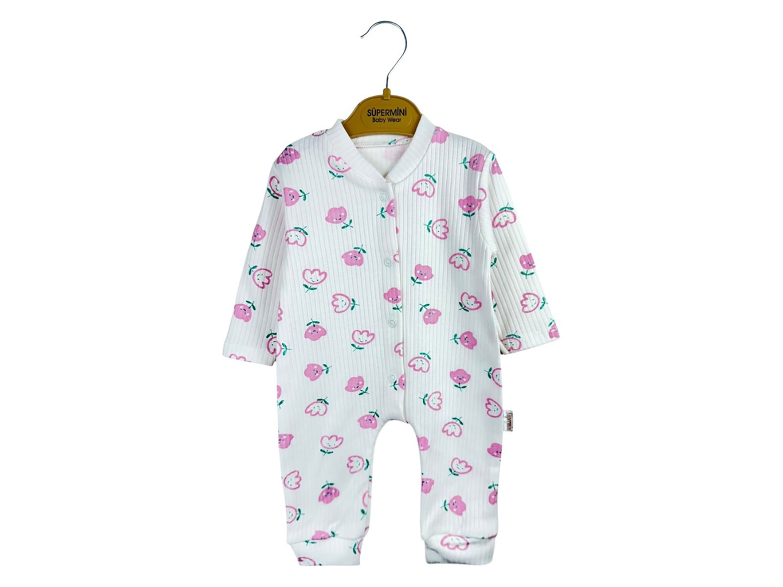 Lale Desenli Kız Pijama Takım
