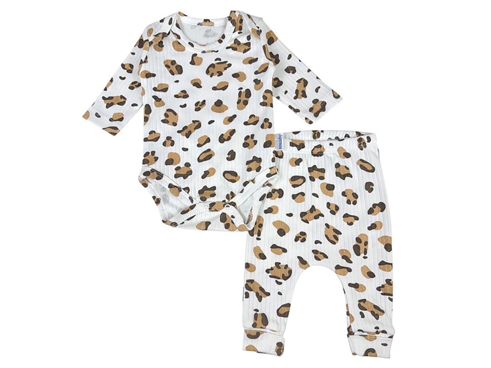 Leopar Desenli Raporlu Kız Bebe Takım