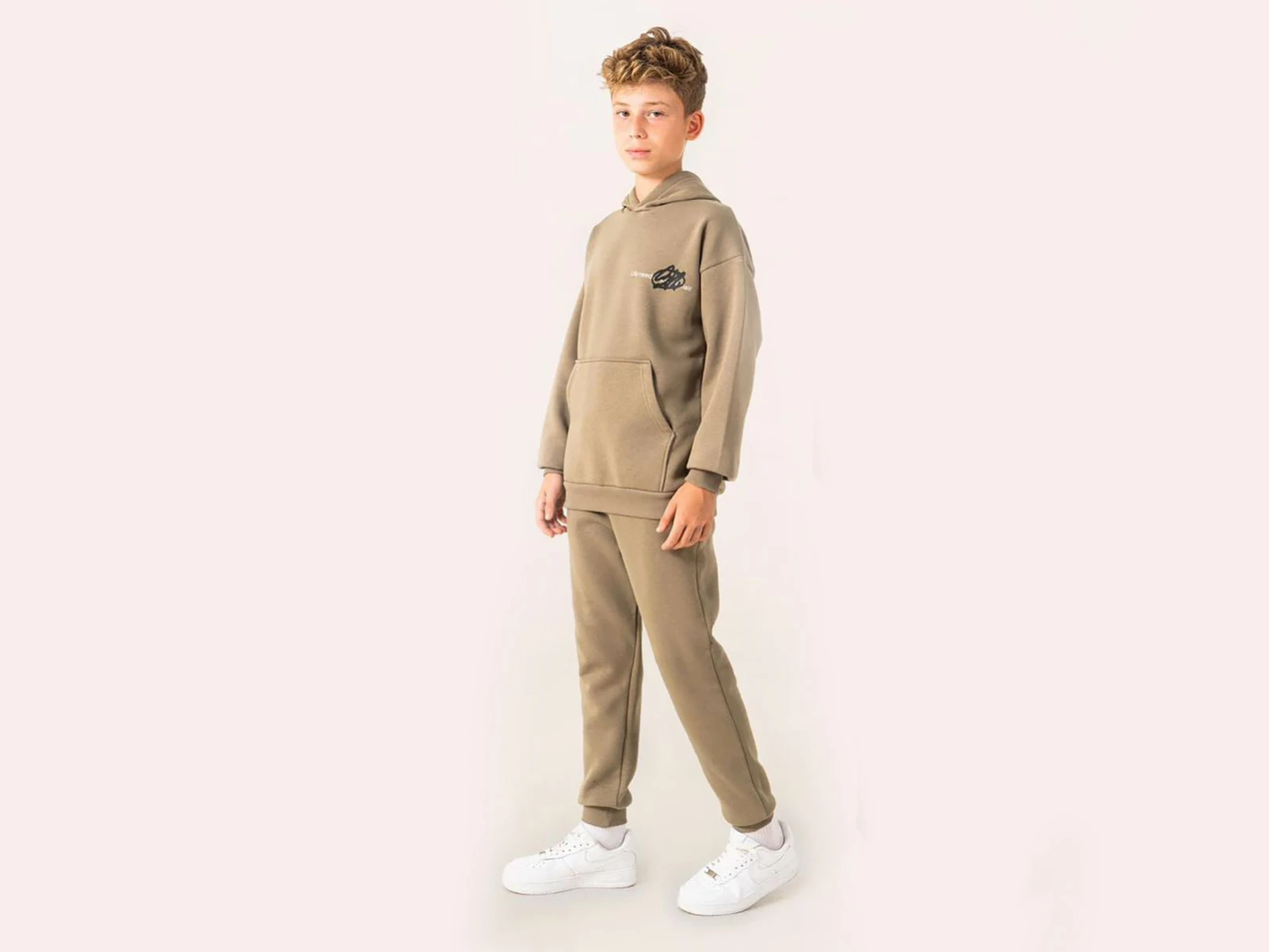 Toptan RUHAT KİDS Life Baskılı Kapşonlu Şardonlu 3 İp Erkek Takım Toptan Bebek Çocuk Giyim - Beniz Kids