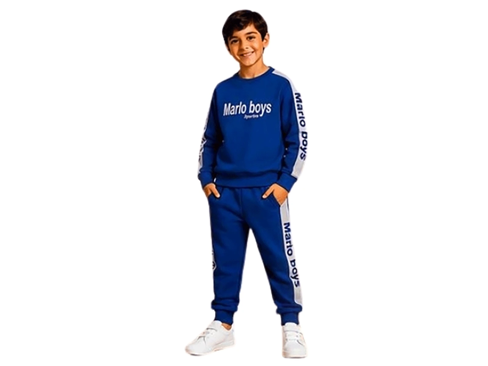 Toptan MİSS MELİNDA Marlo Boy Baskılı Erkek Takım  Toptan Bebek Çocuk Giyim - Beniz Kids