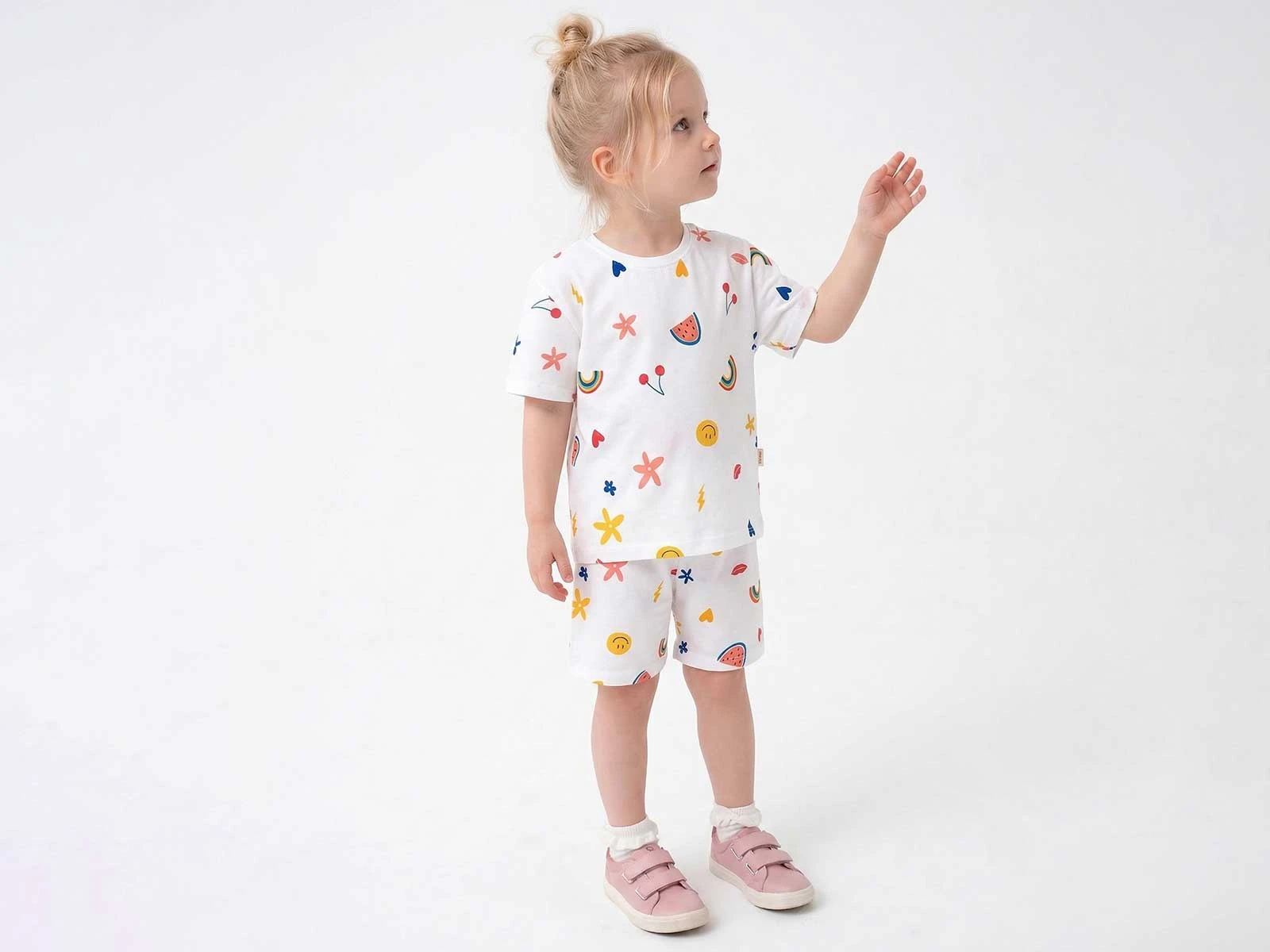 Meyve Desenli Kız Pijama Takım 