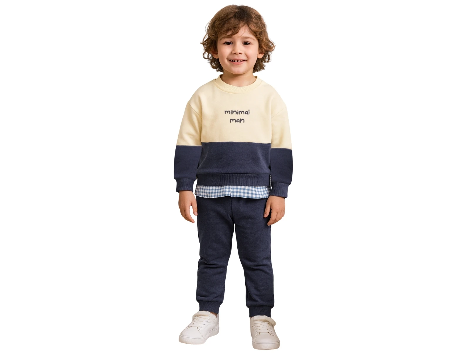 Minimal Man Nakışlı Erkek Takım 