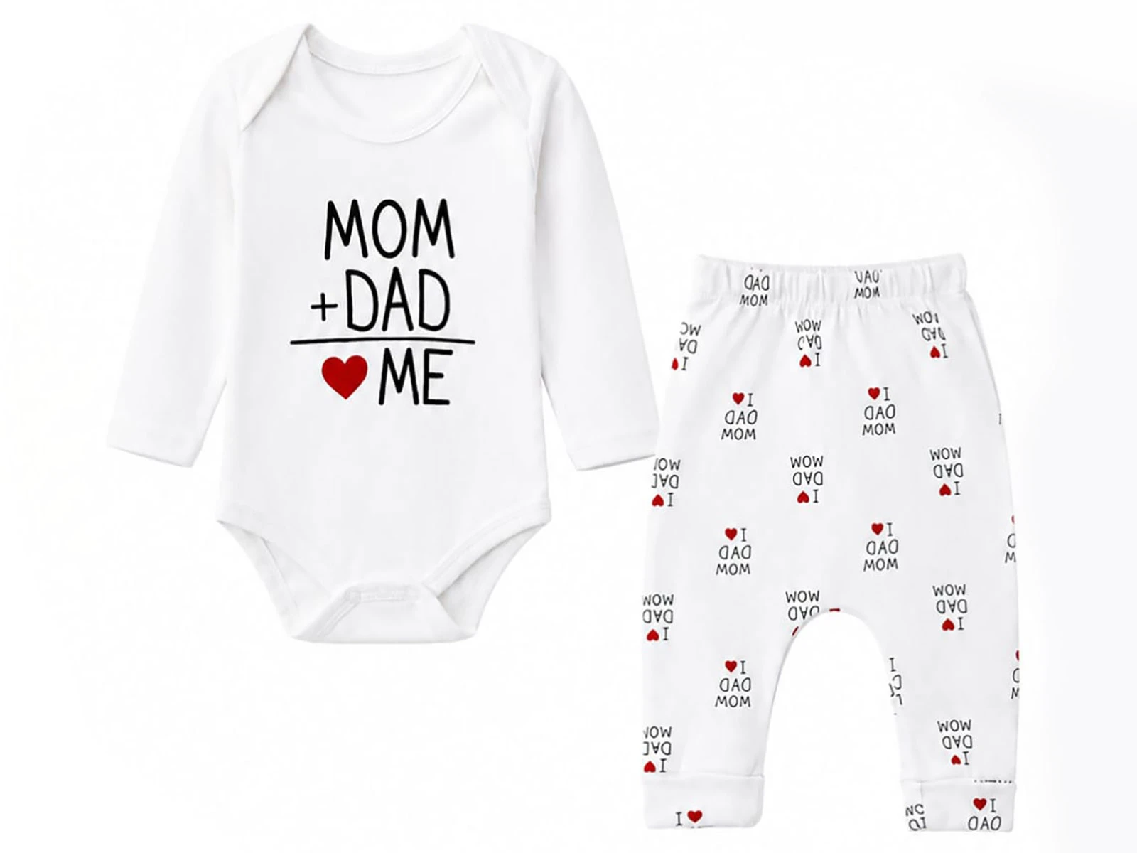 Toptan SÜPERMİNİ  Mom & Dad Baskılı Erkek Bebe Takım  Toptan Bebek Çocuk Giyim - Beniz Kids