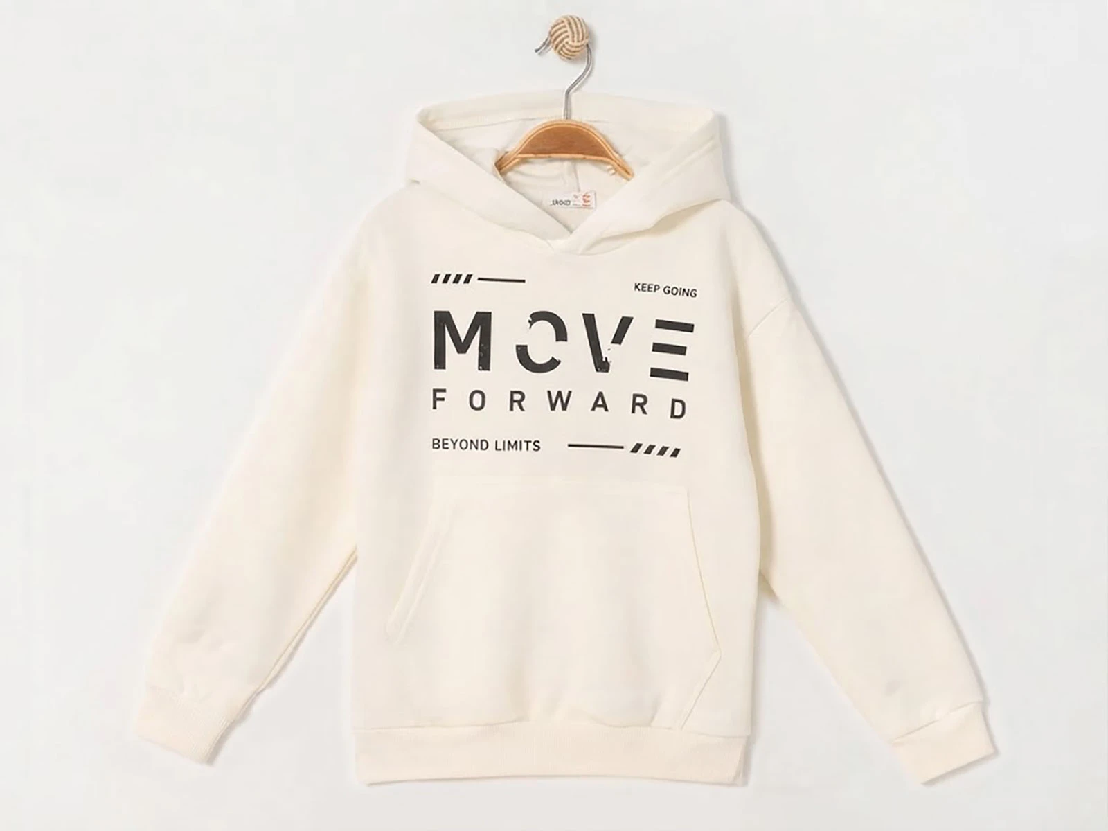 Toptan RUHAT KİDS Move Baskılı Kanguru Cepli Kapşonlu 3 İp Şardonlu Erkek Sweat  Toptan Bebek Çocuk Giyim - Beniz Kids