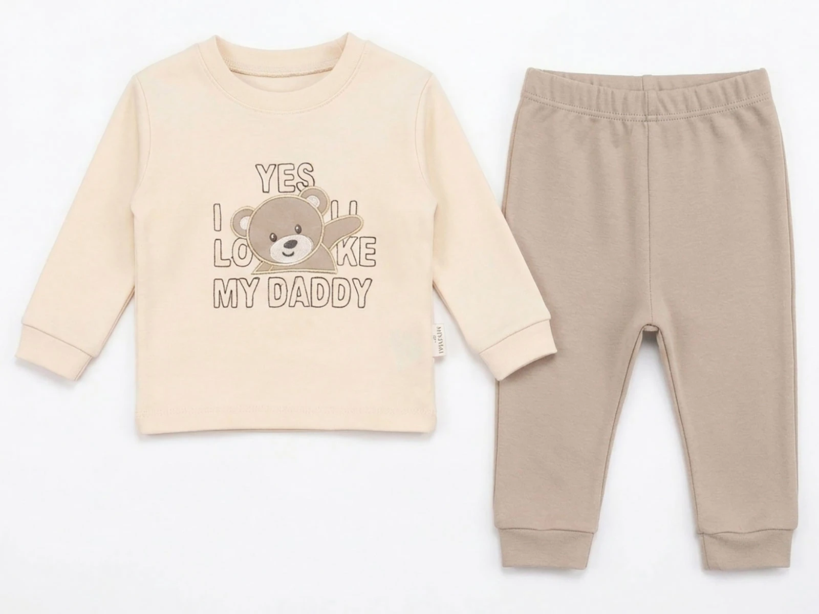 Toptan MİNİMAİ My Daddy Detay Erkek Bebek Takım Toptan Bebek Çocuk Giyim - Beniz Kids