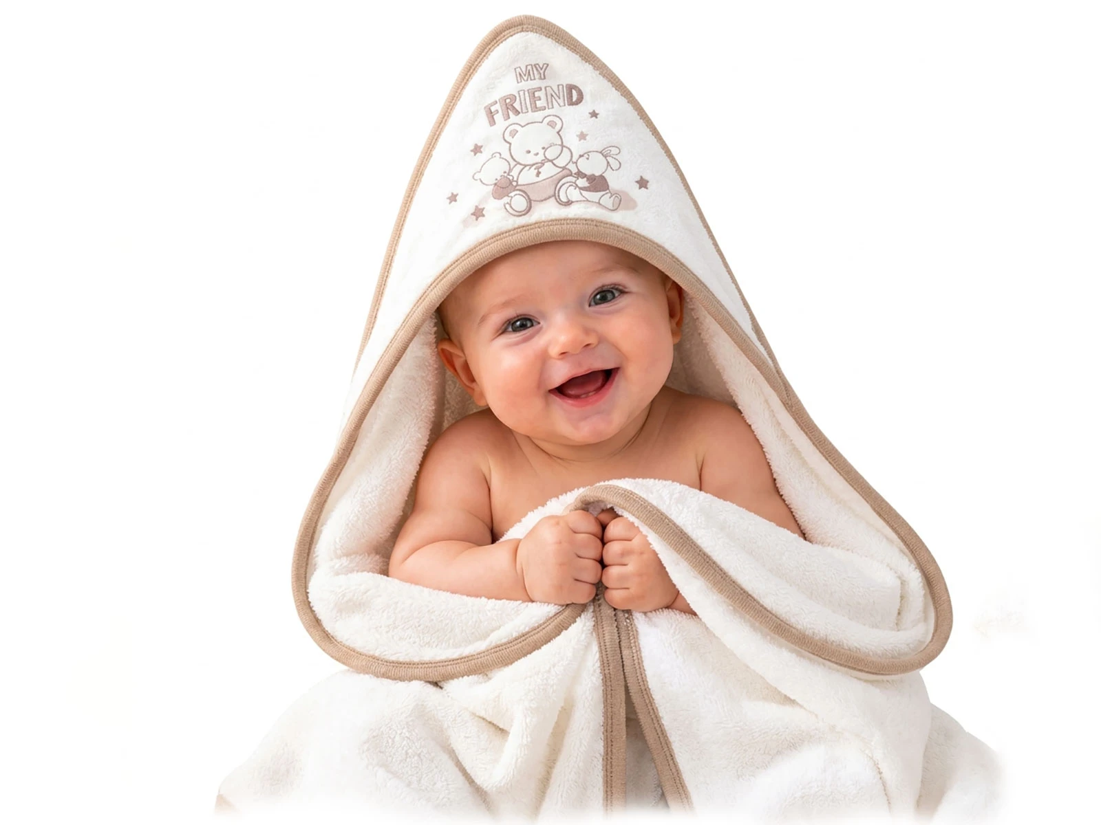 Toptan EKE BABY My Friend Detay Bebek Havlu Toptan Bebek Çocuk Giyim - Beniz Kids