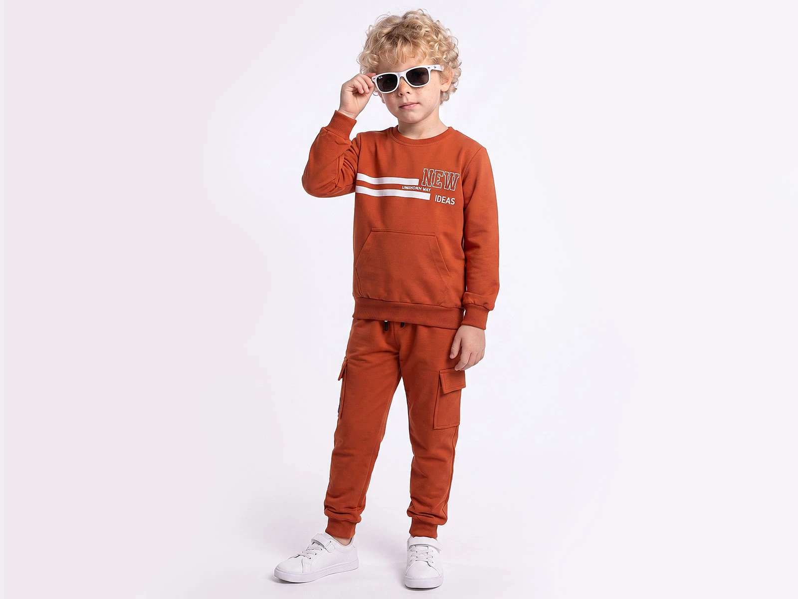 Toptan YAVRUCAK LİFE 2 New Baskılı Kanguru Cepli Erkek Takım  Toptan Bebek Çocuk Giyim - Beniz Kids