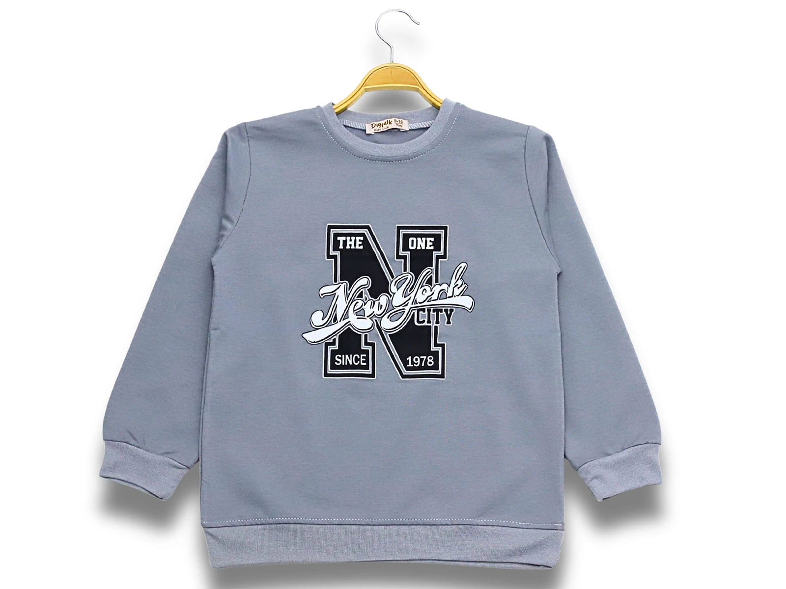Toptan DIGIDIK KİDS New York Baskılı 2 İp Erkek Sweat  Toptan Bebek Çocuk Giyim - Beniz Kids