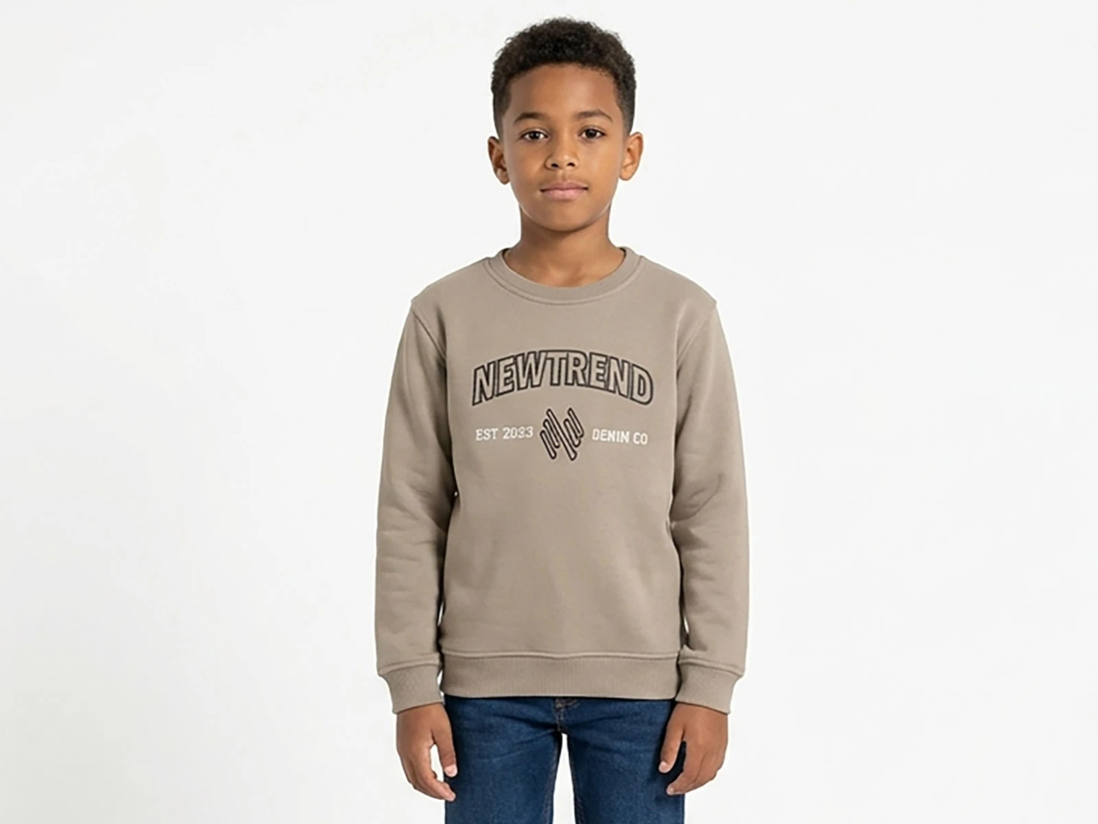Toptan TANEM KİDS Newyork Baskılı Şardonlu 3 İp Erkek Çocuk Sweat Toptan Bebek Çocuk Giyim - Beniz Kids