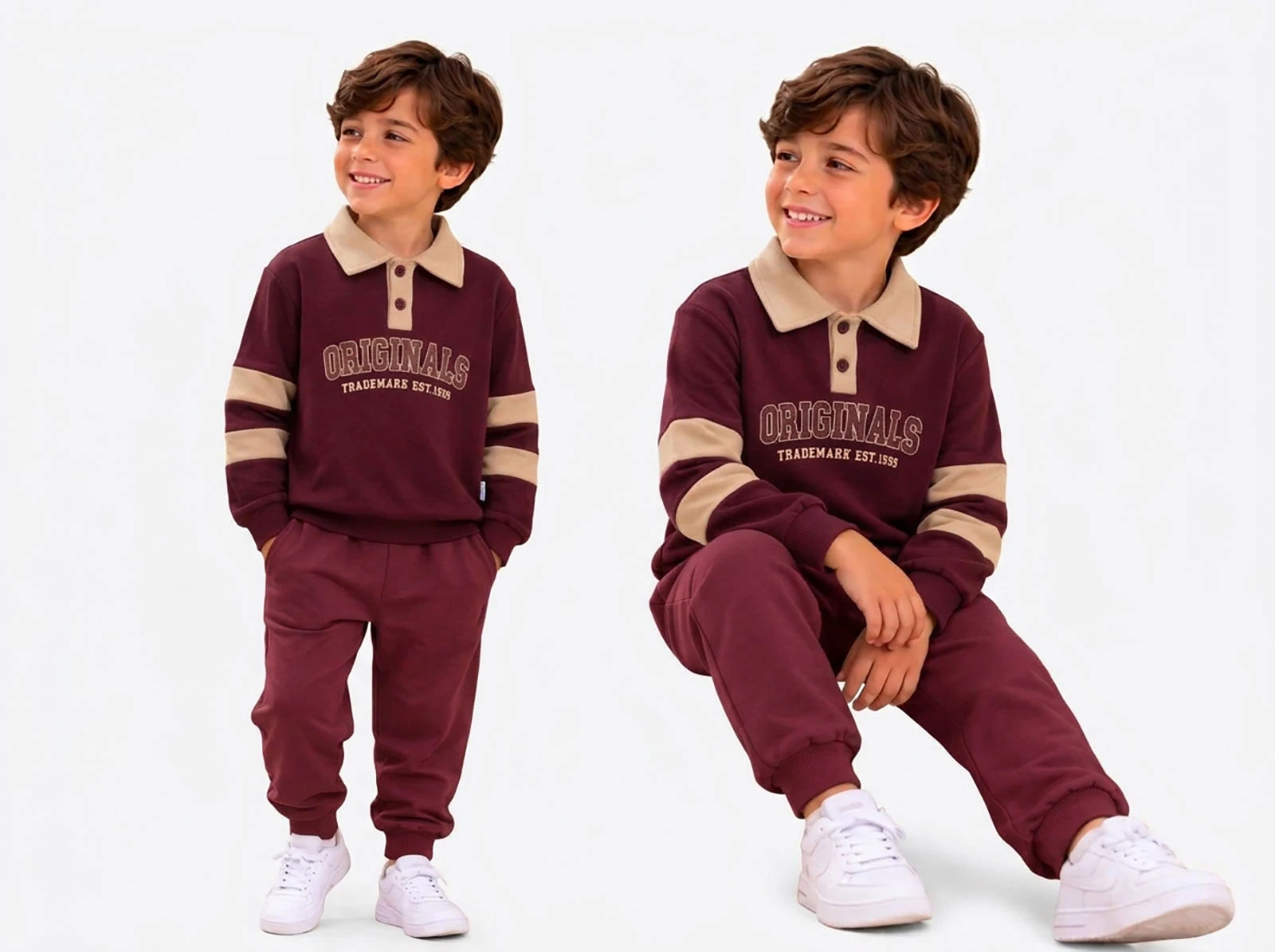 Toptan BICIR KİDS Original Baskılı Erkek Takım Toptan Bebek Çocuk Giyim - Beniz Kids