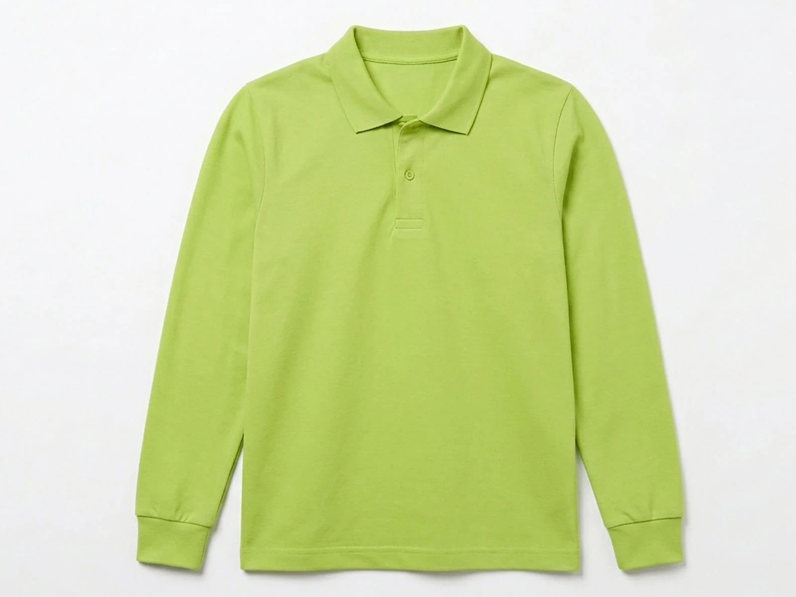 Toptan NZY Ortaokul Boy Fıstık Yeşili Renk Kıvrılmaz Polo Yaka Okul Lakos Sweat Toptan Bebek Çocuk Giyim - Beniz Kids