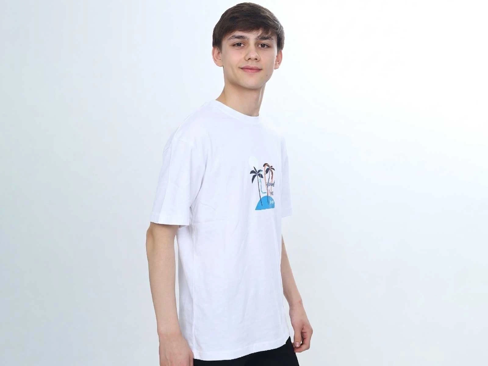 Palmiye Baskılı Unisex Tişört