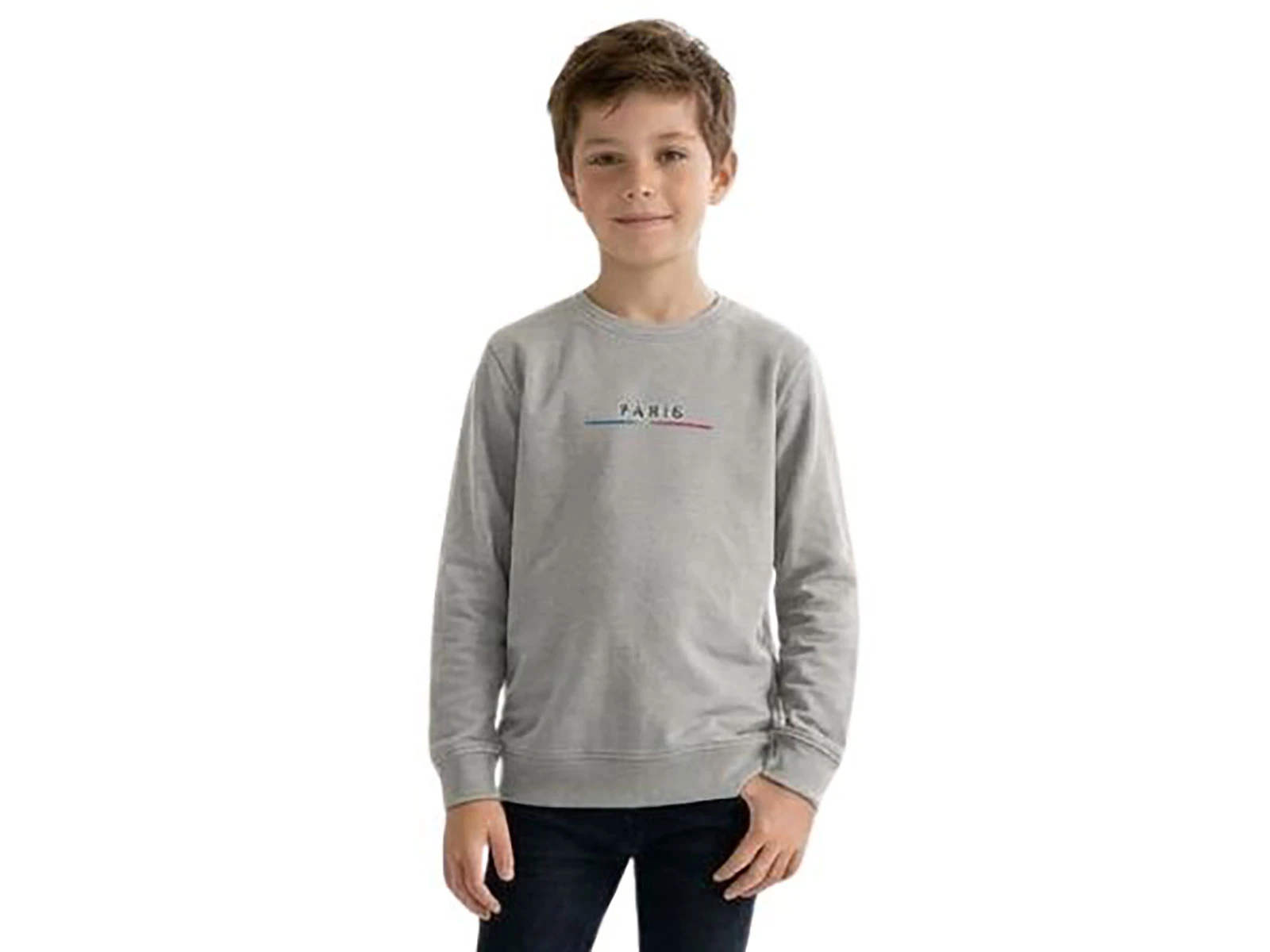 Toptan TANEM KİDS Paris Baskılı Şardonlu 3 İp Erkek Çocuk Sweat Toptan Bebek Çocuk Giyim - Beniz Kids