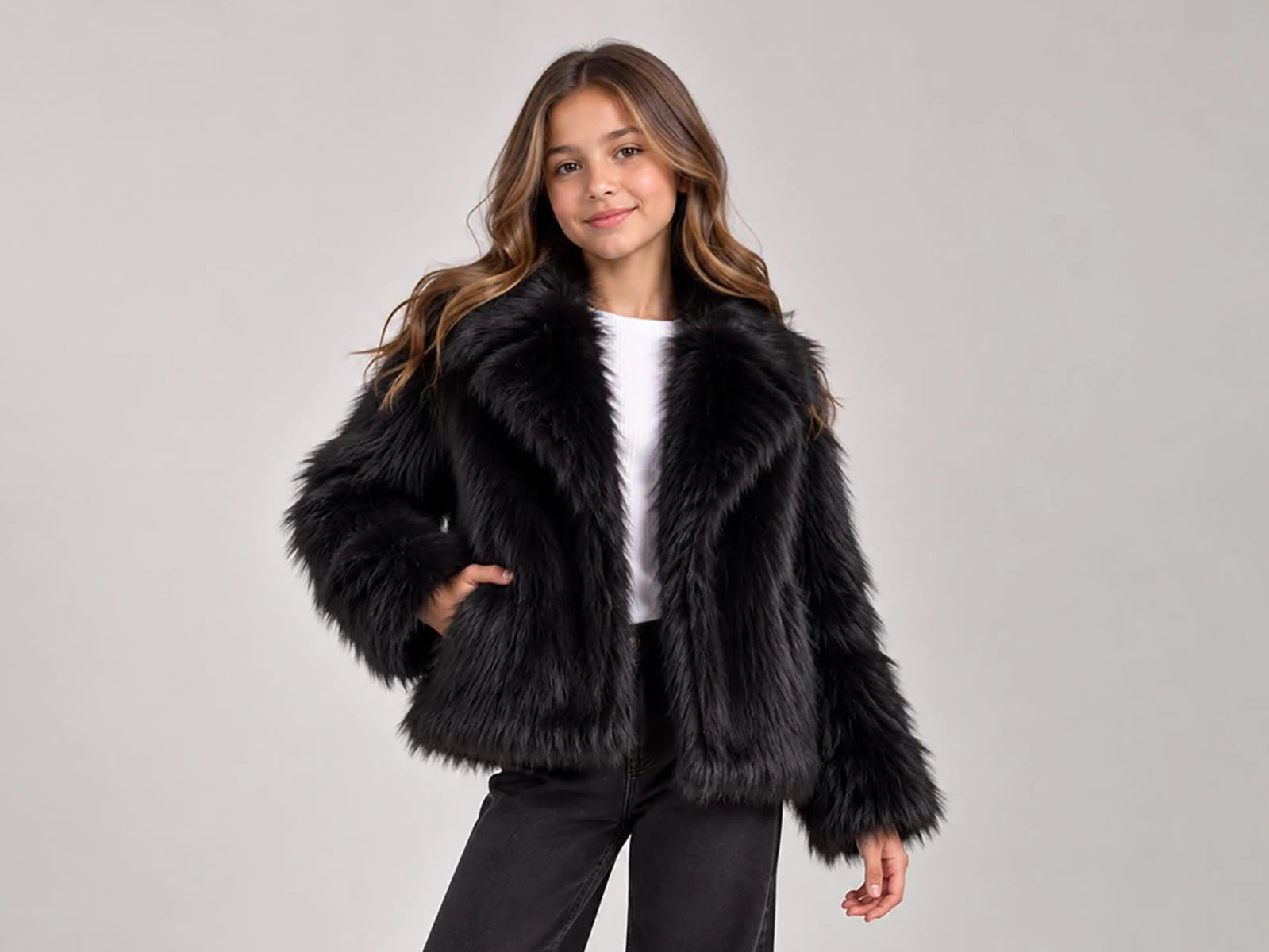 Toptan ÖZ BEBE Peluş Kız Ceket Toptan Bebek Çocuk Giyim - Beniz Kids