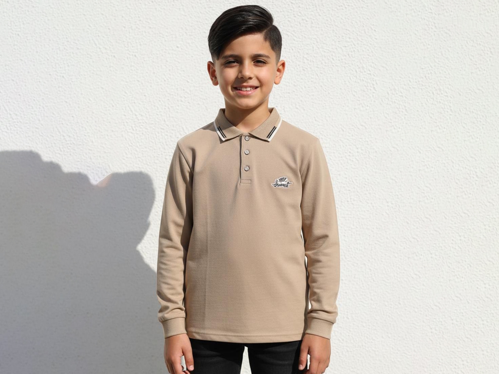 Polo Yakalı Erkek Klasik Sweat 
