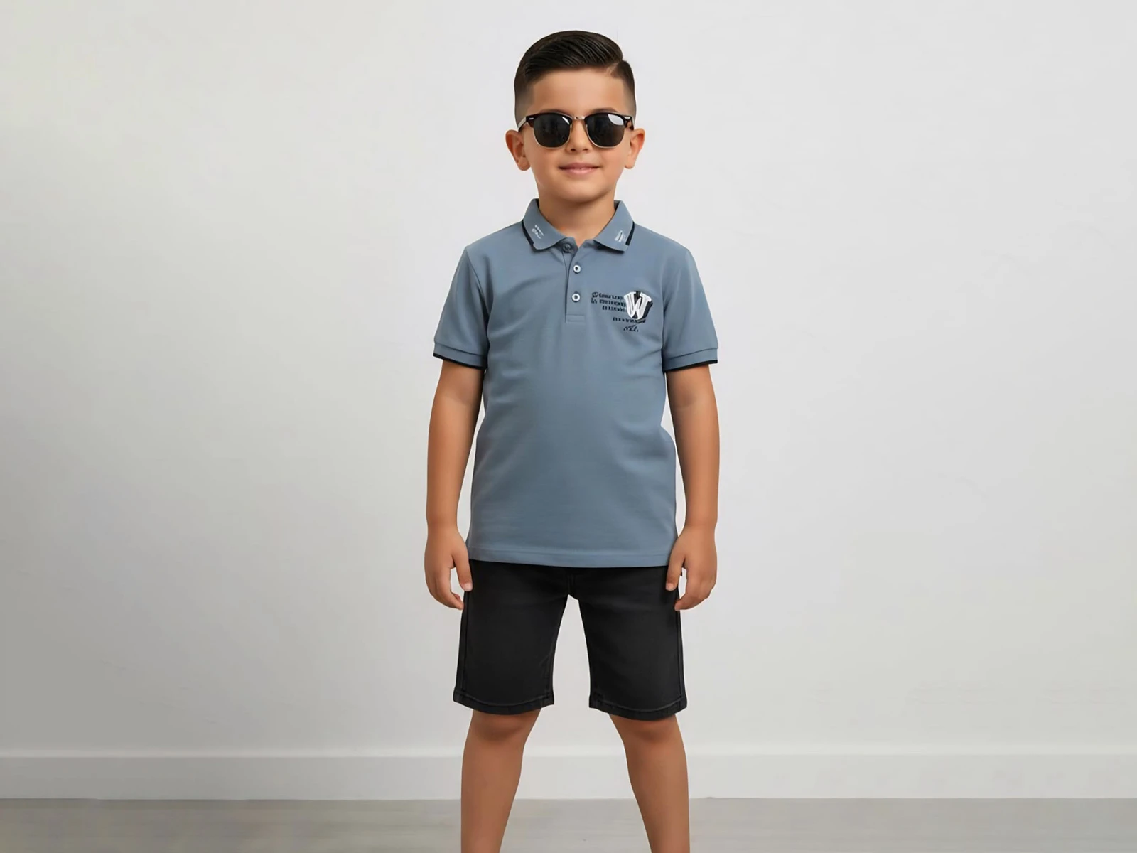 Polo Yakalı W Baskılı Erkek Takım