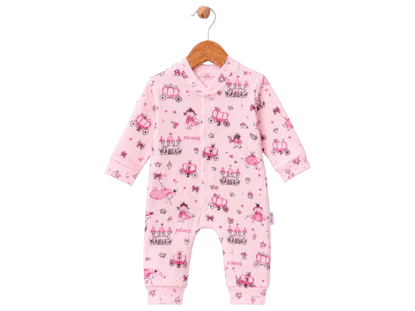 Prenses Çocuk Baskılı Kız Bebe Tulum 