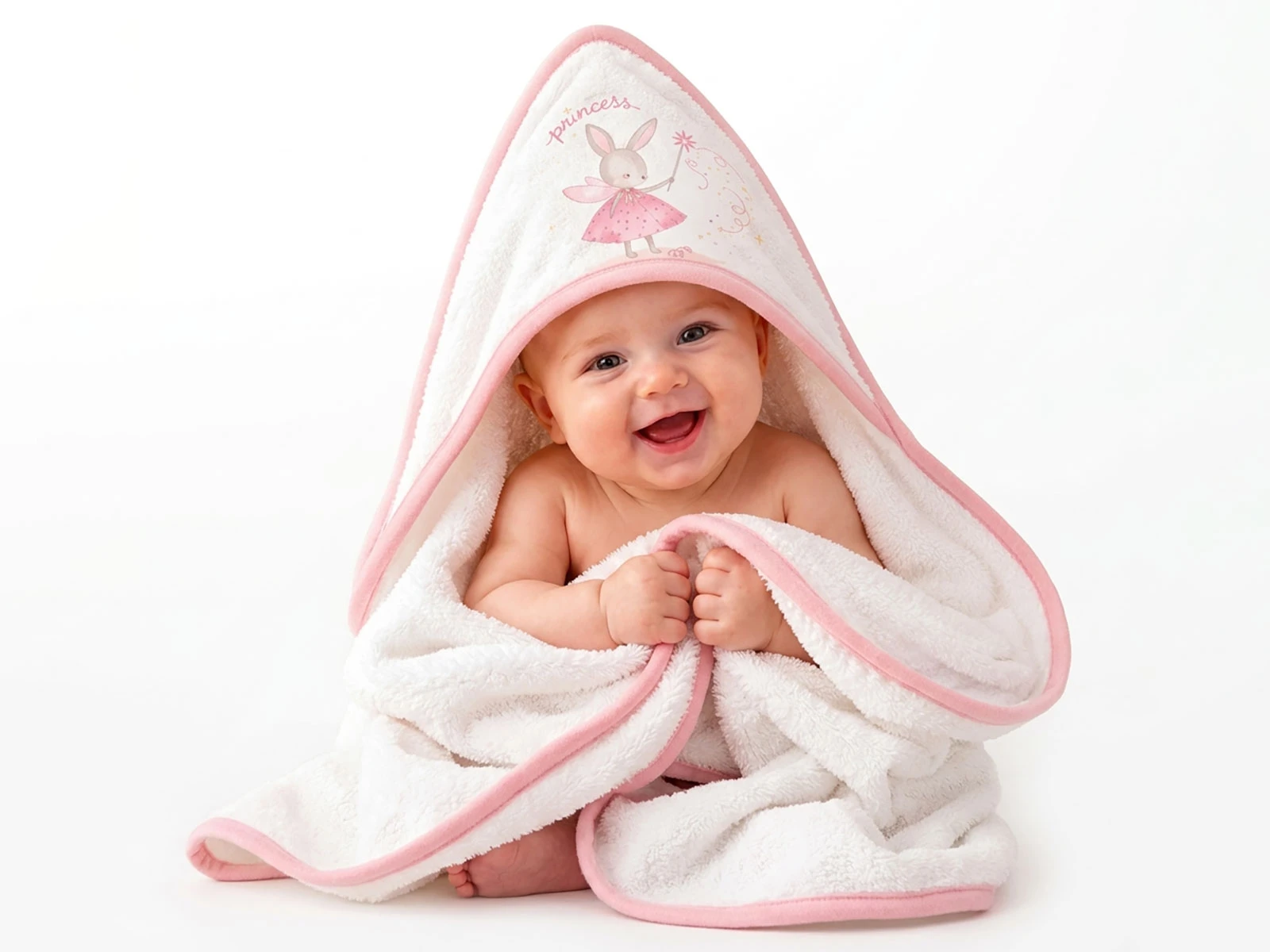 Toptan EKE BABY Princess Detay Bebek Havlu Toptan Bebek Çocuk Giyim - Beniz Kids