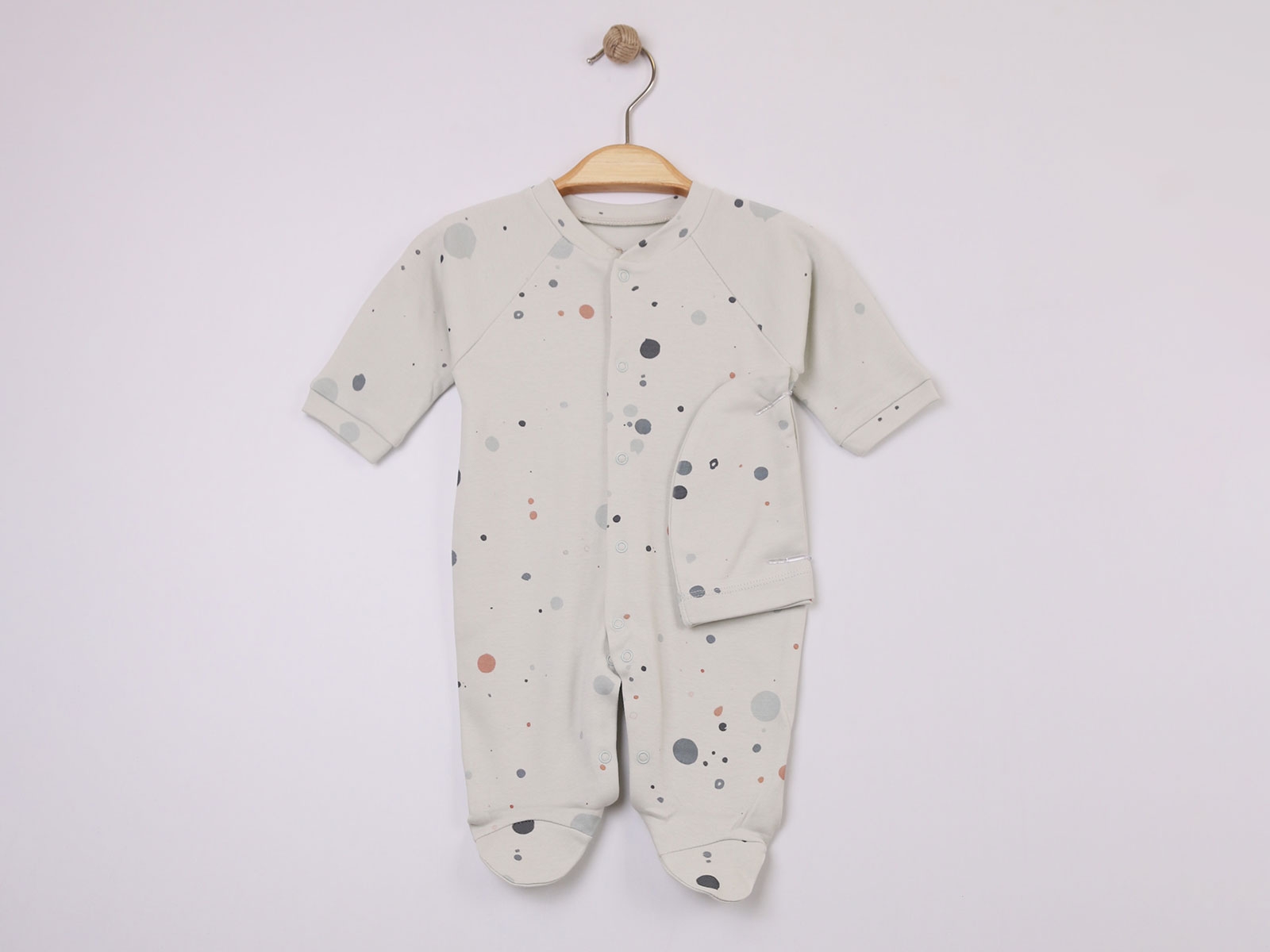 Toptan ESYA Şapkalı Erkek Bebe Tulum Toptan Bebek Çocuk Giyim - Beniz Kids