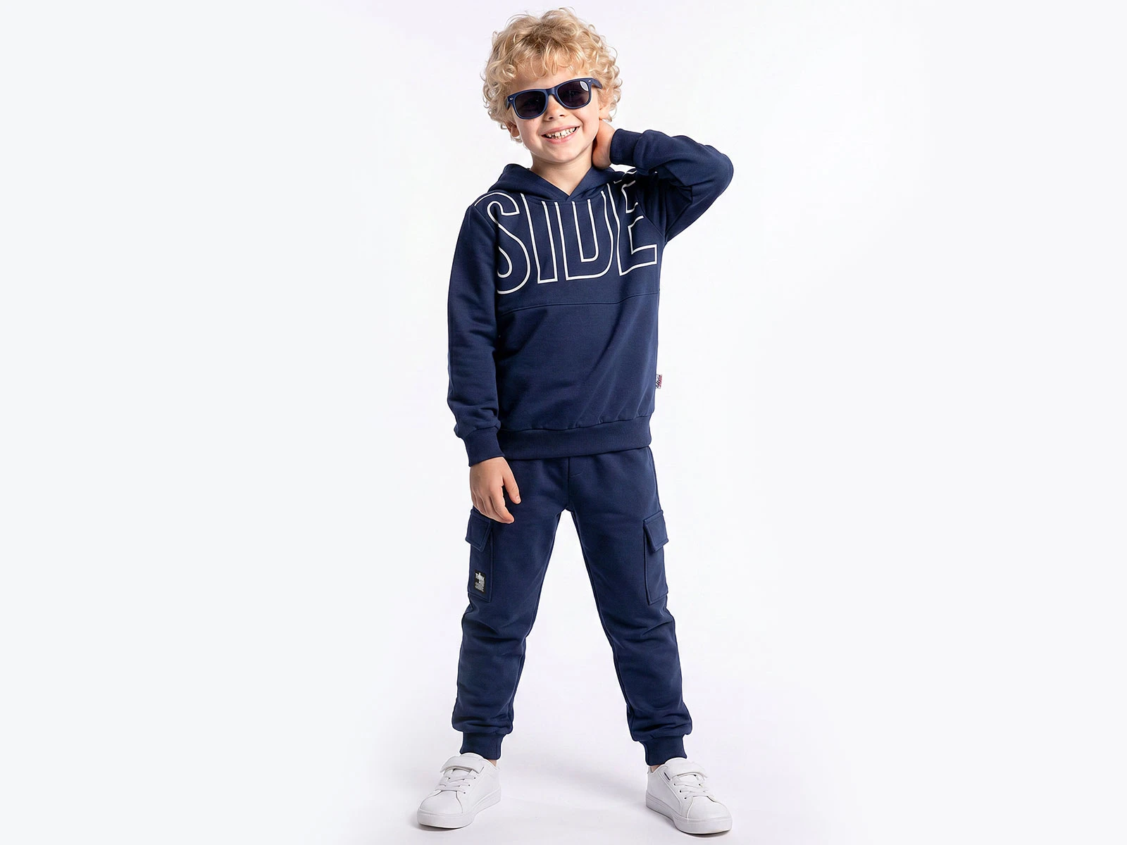 Toptan YAVRUCAK LİFE 2 Side Baskılı Kapşonlu Erkek Takım  Toptan Bebek Çocuk Giyim - Beniz Kids