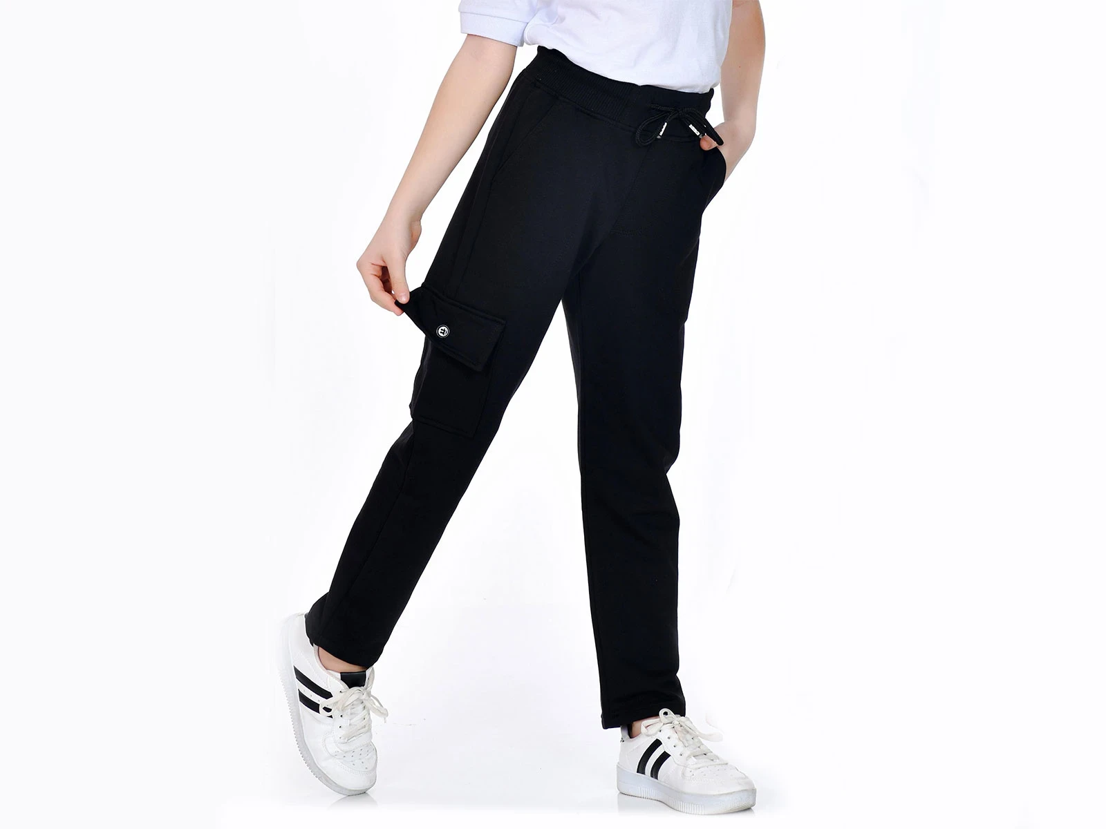 Toptan YOYO Siyah Renk Komando Cepli Kompakt Unisex Okul Tek Alt Toptan Bebek Çocuk Giyim - Beniz Kids