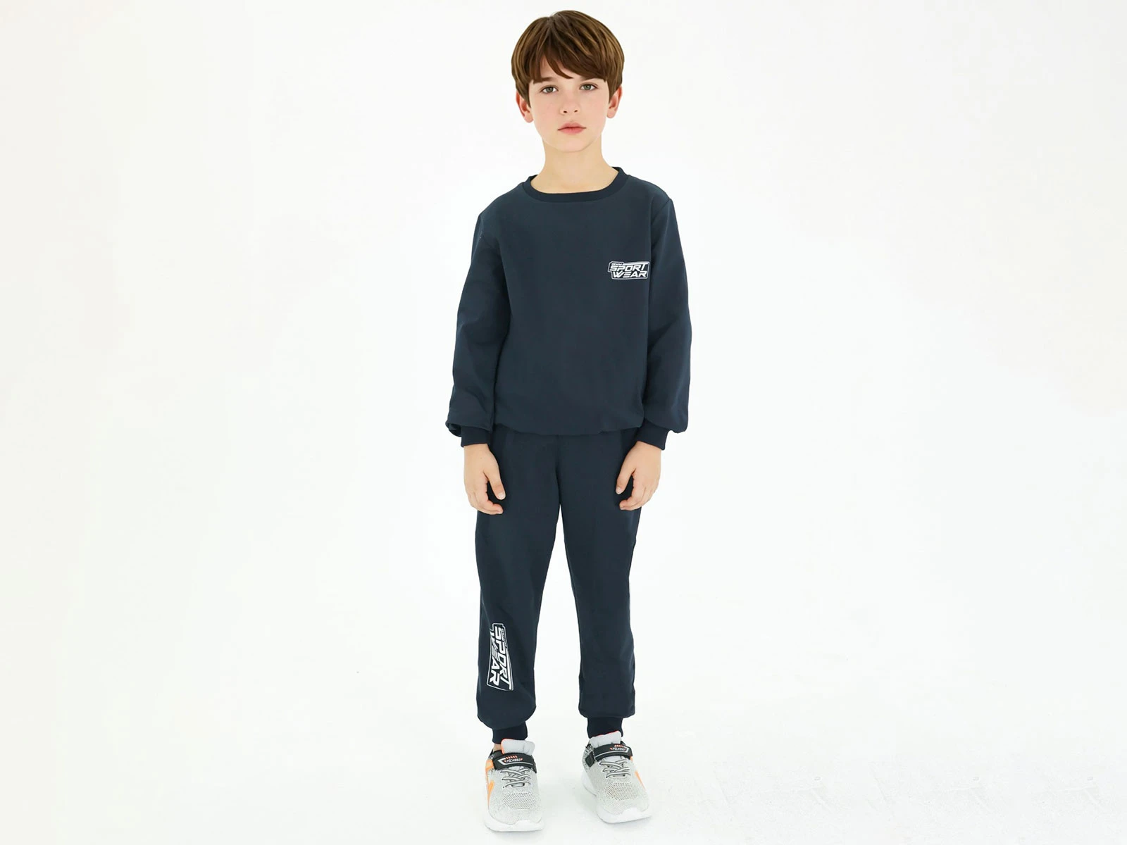 Toptan BICIR KİDS Sport Wear Baskılı Erkek Takım  Toptan Bebek Çocuk Giyim - Beniz Kids