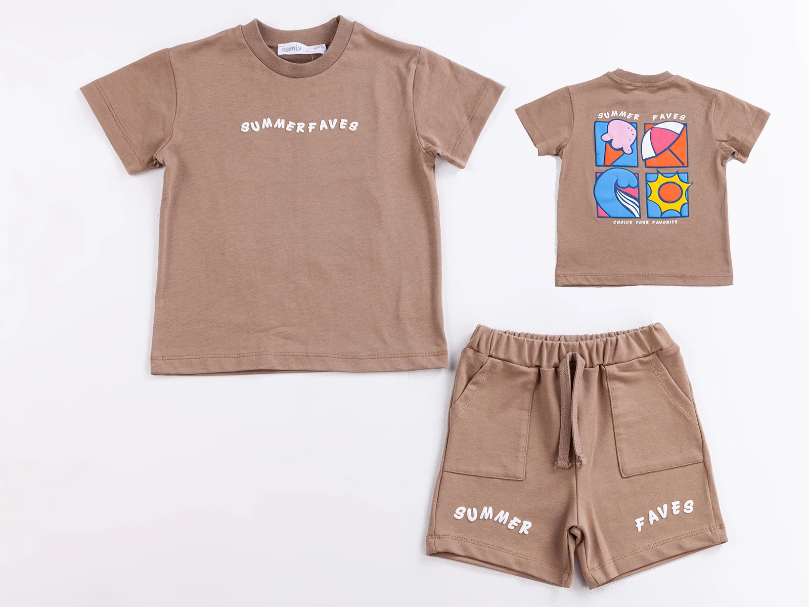 Summerfaves Baskılı Erkek Bebe Takım