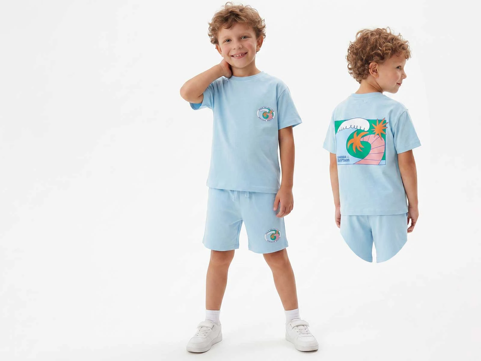 Sun & Sea Baskılı Erkek Takım 