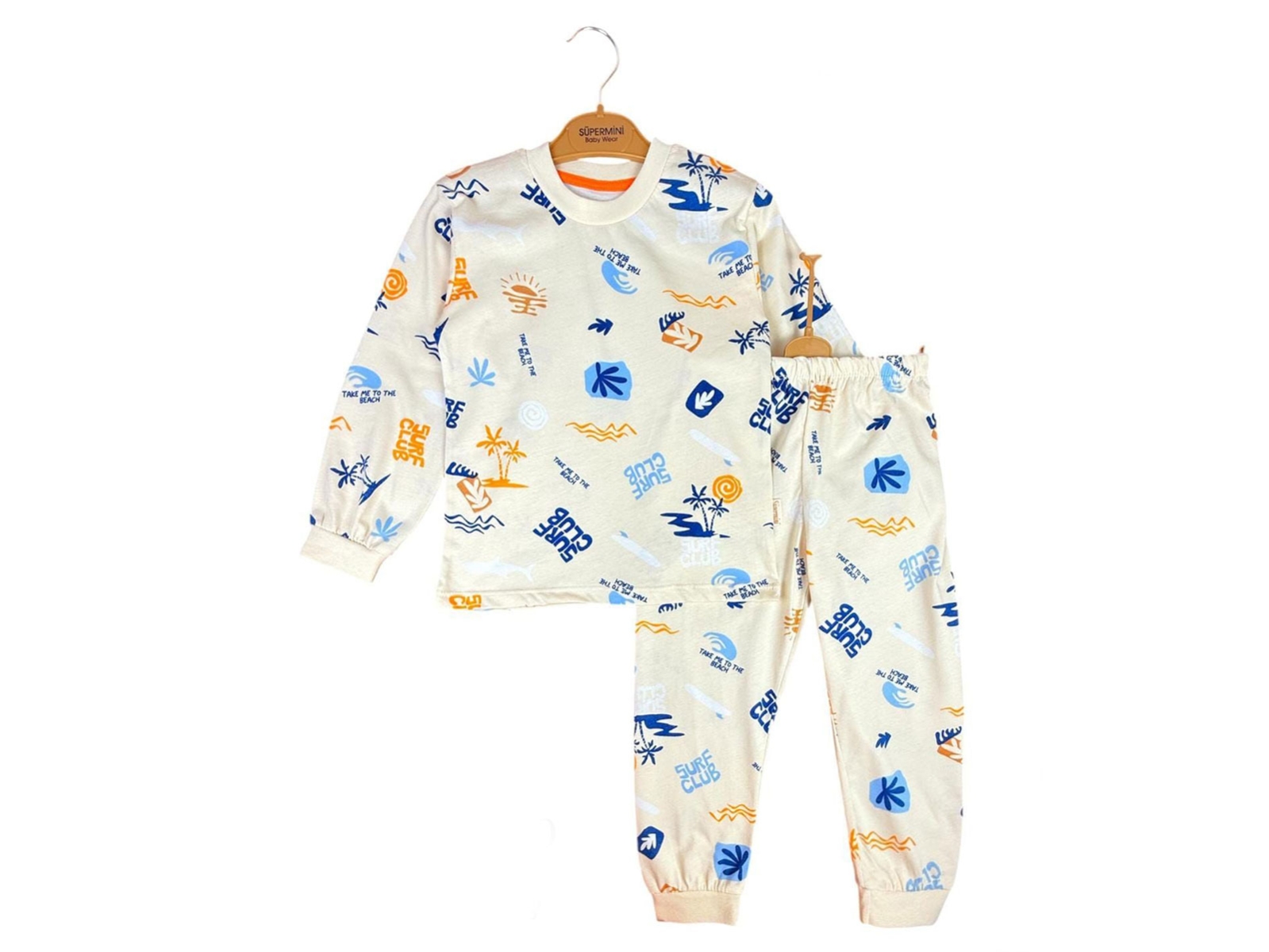 Surf Desenli Erkek Pijama Takım