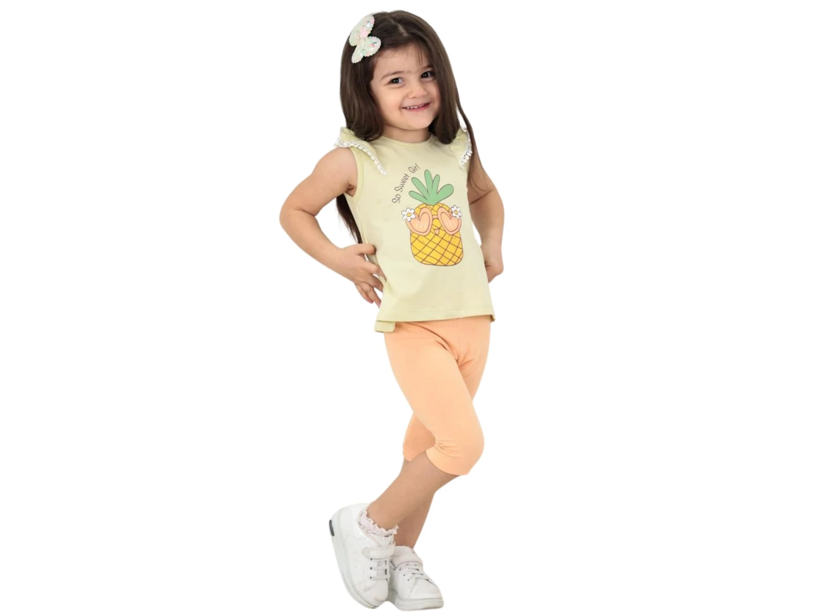 Sweet Ananas Baskılı Kız Takım