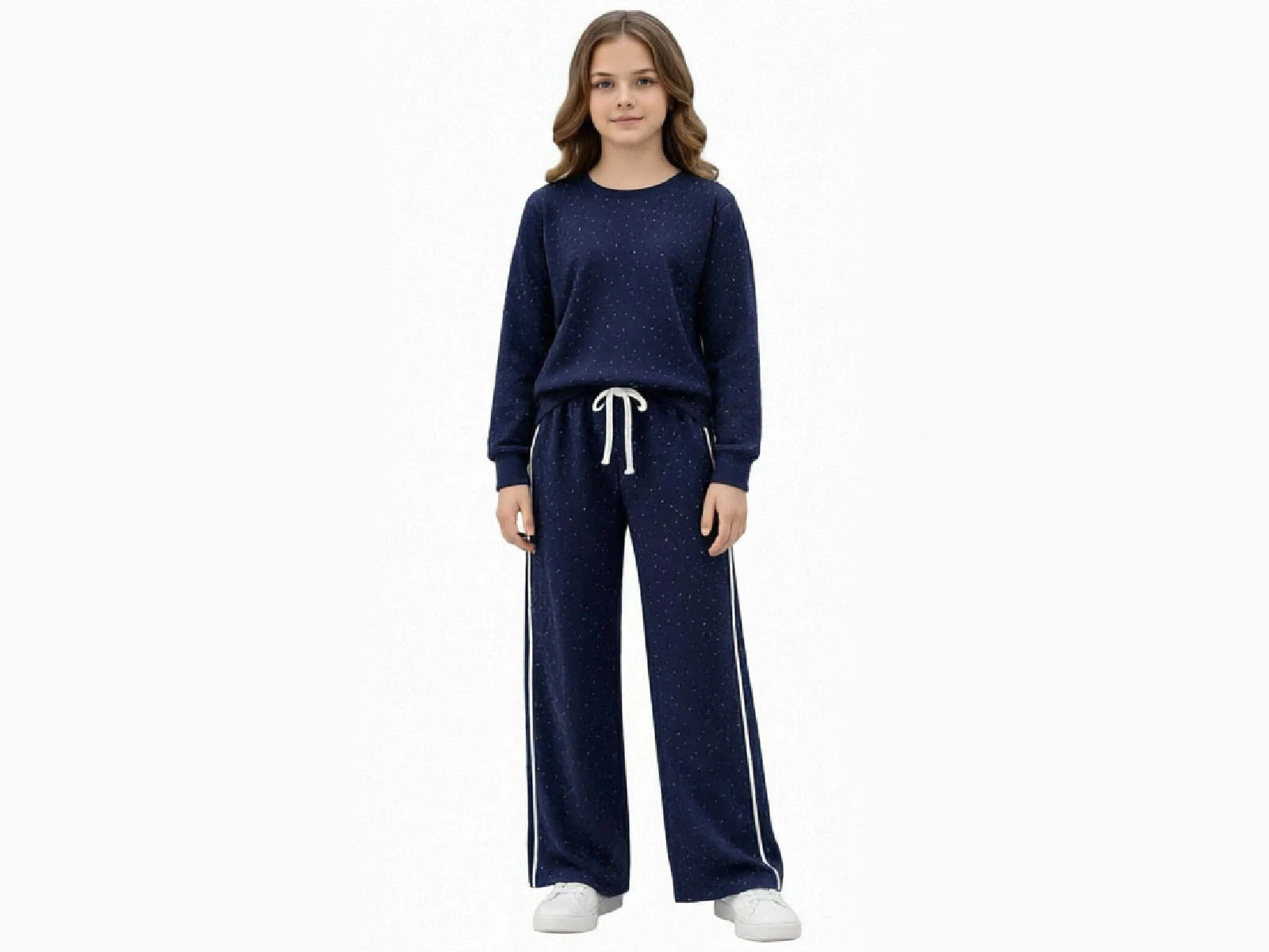 Toptan GİYDROP Taşlı Çizgili Oysho Kız Takım  Toptan Bebek Çocuk Giyim - Beniz Kids