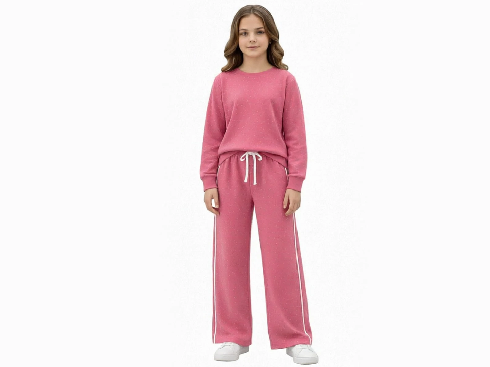 Toptan GİYDROP Taşlı Çizgili Oysho Kız Takım  Toptan Bebek Çocuk Giyim - Beniz Kids